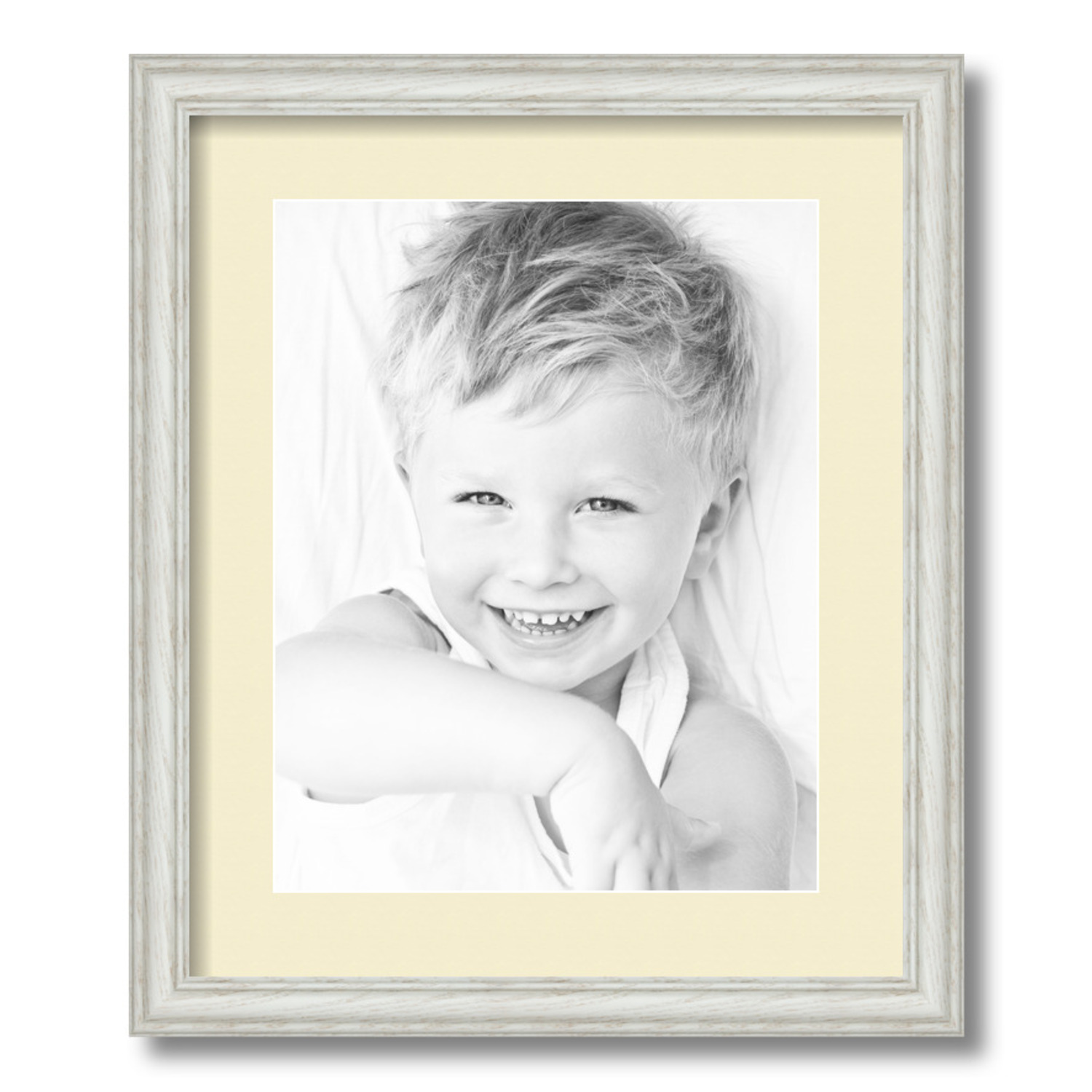 ArtToFrames Matted 15x18 White Picture Frame with 2" Mat, 11x14 Opening 4098