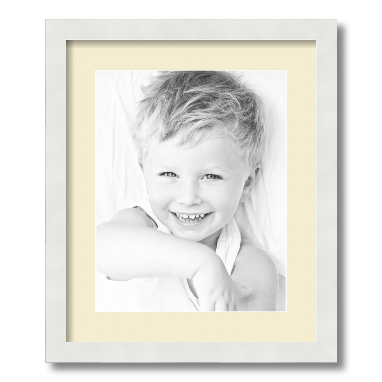 ArtToFrames Matted 15x18 White Picture Frame with 2" Mat, 11x14 Opening 3966