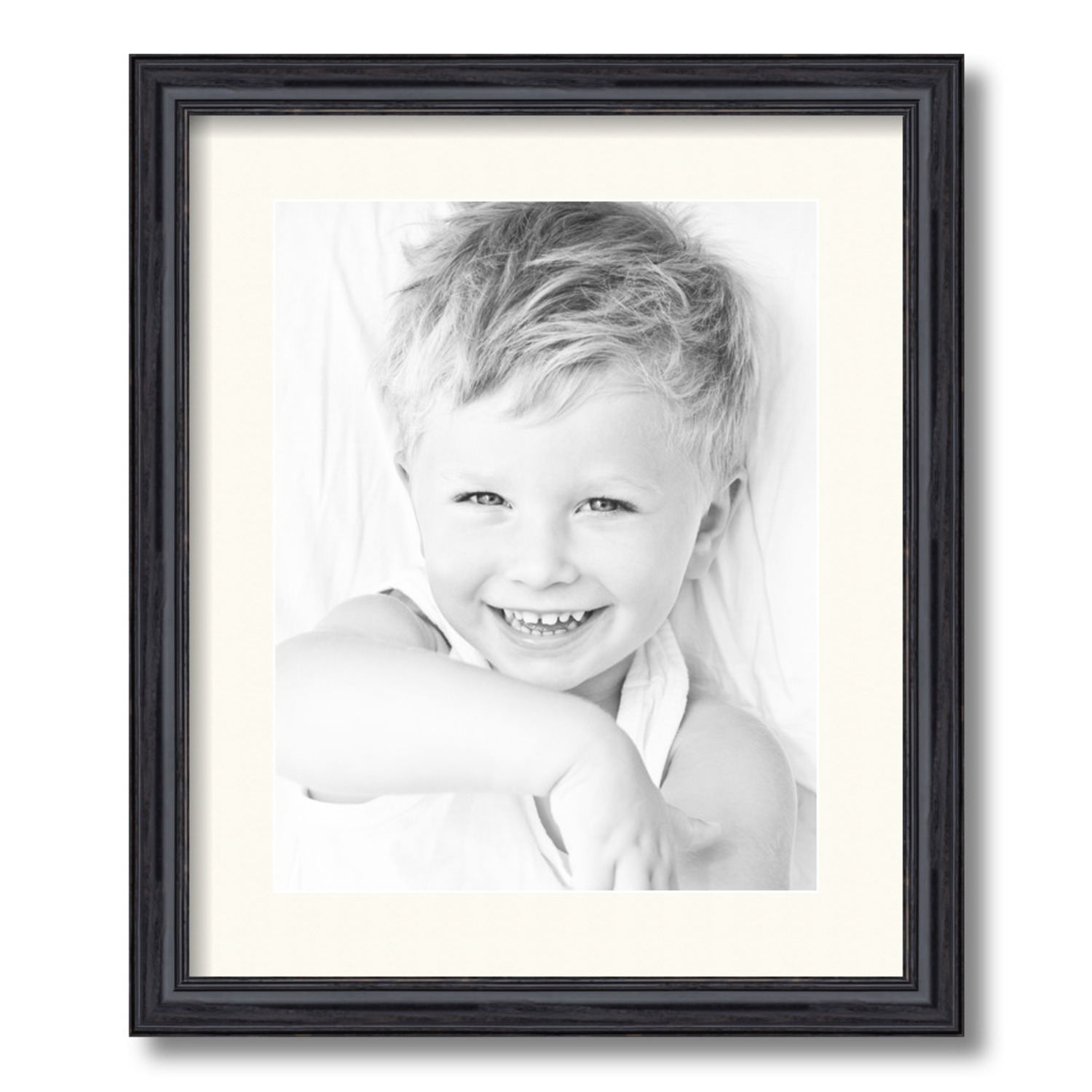 ArtToFrames Matted 15x18 Black Picture Frame with 2" Mat, 11x14 Opening 4083