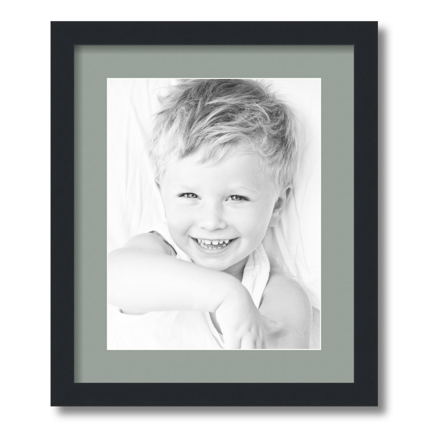 ArtToFrames Matted 15x18 Black Picture Frame with 2" Mat, 11x14 Opening 3926