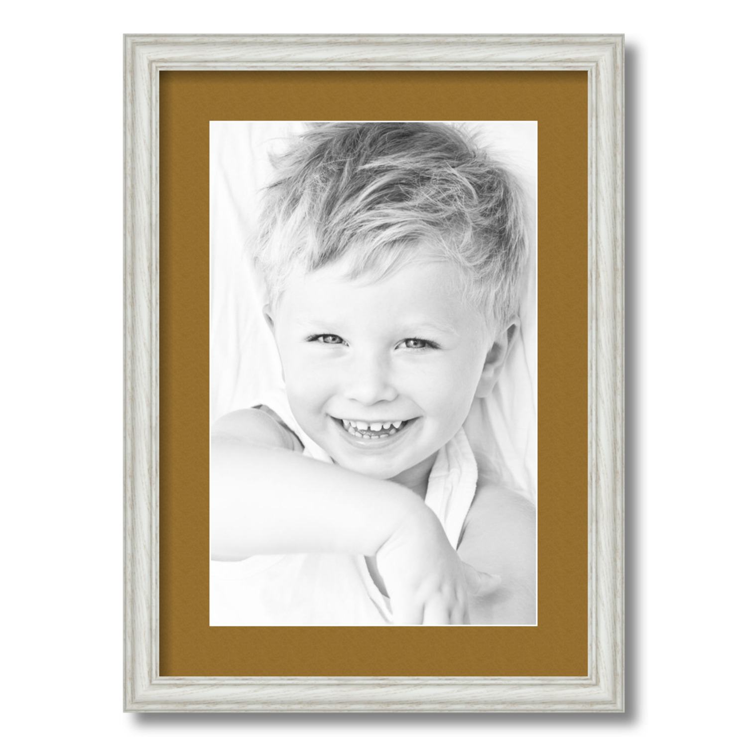 ArtToFrames Matted 15x21 White Picture Frame with 2" Mat, 11x17 Opening 4098