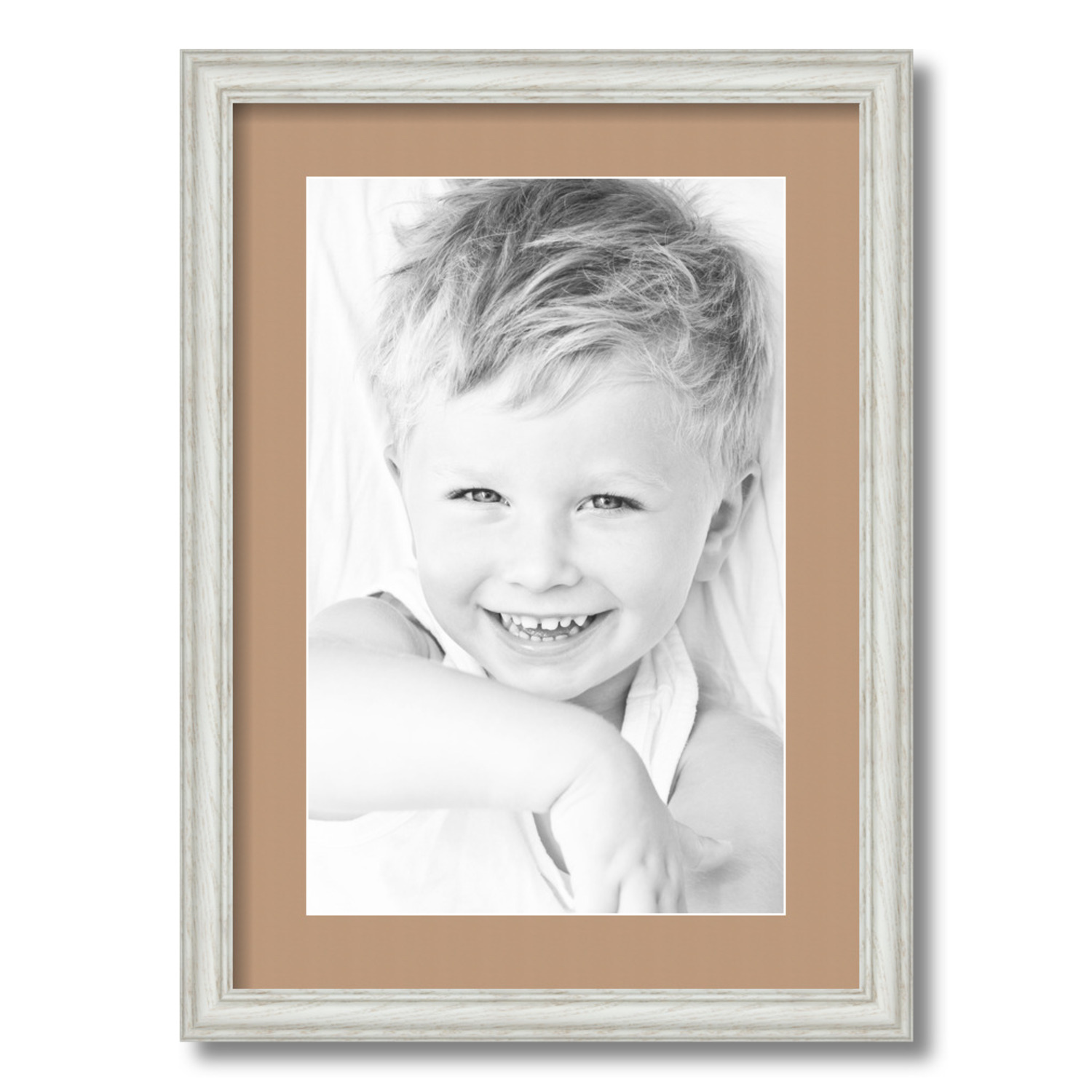 ArtToFrames Matted 15x21 White Picture Frame with 2" Mat, 11x17 Opening 4098