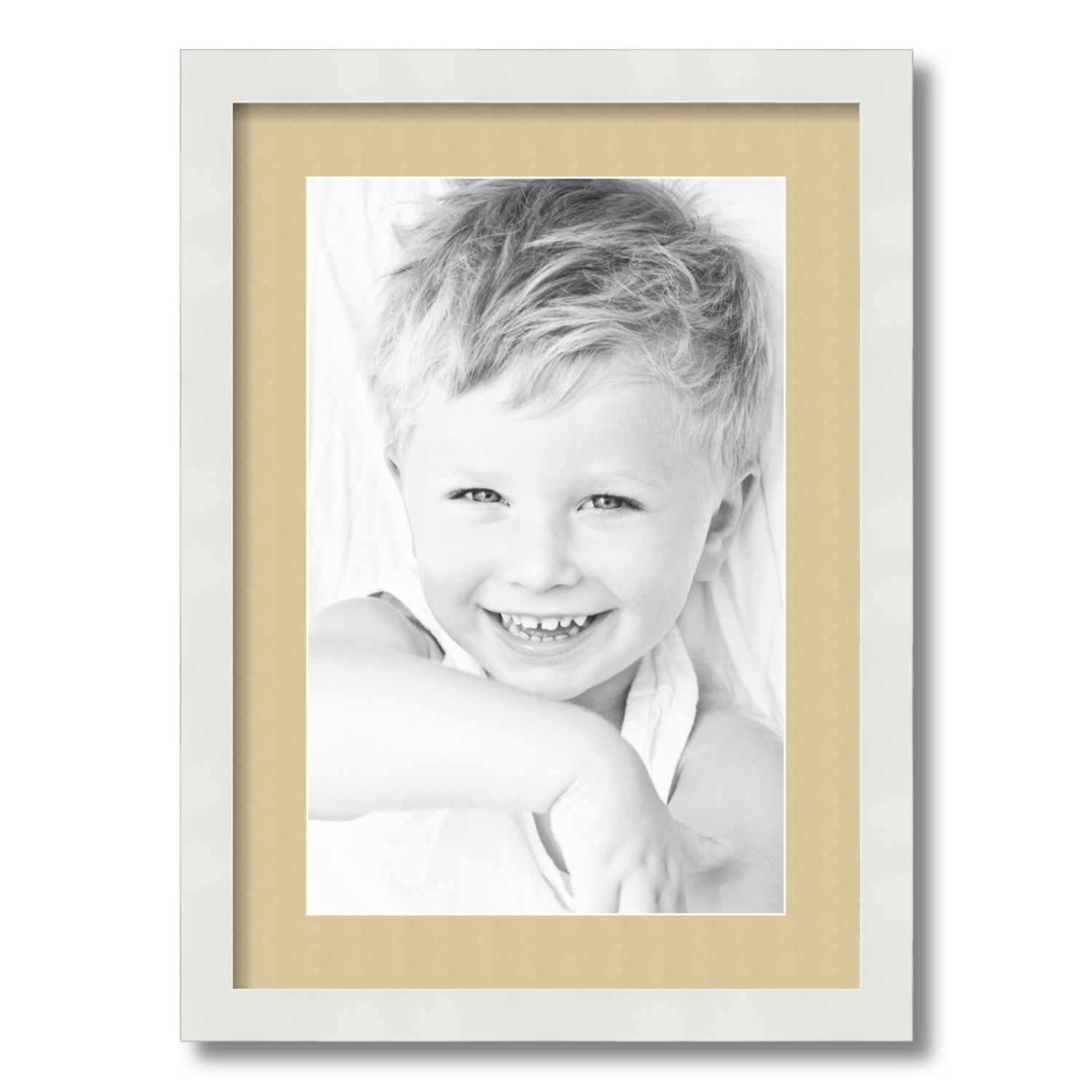 ArtToFrames Matted 15x21 White Picture Frame with 2" Mat, 11x17 Opening 3966