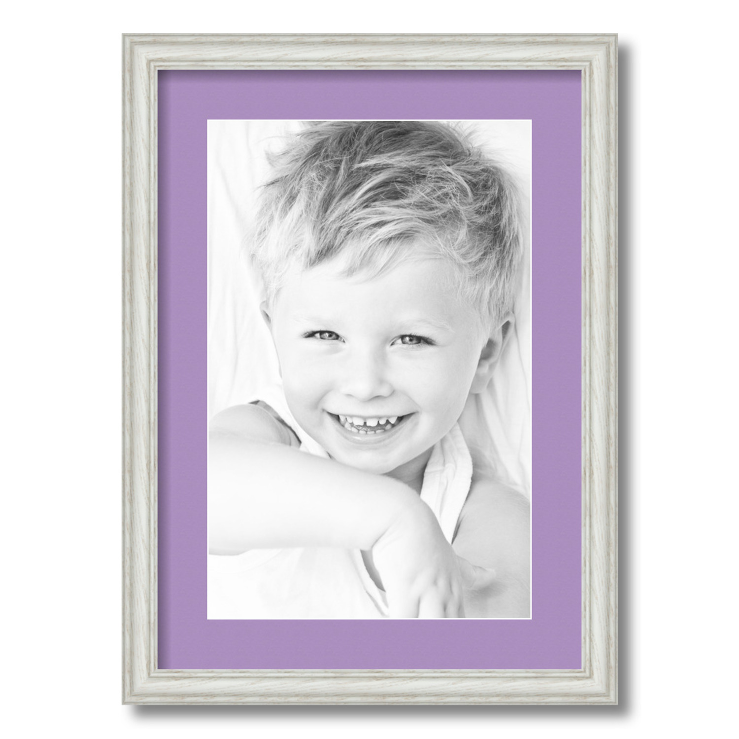 ArtToFrames Matted 15x21 White Picture Frame with 2" Mat, 11x17 Opening 4098