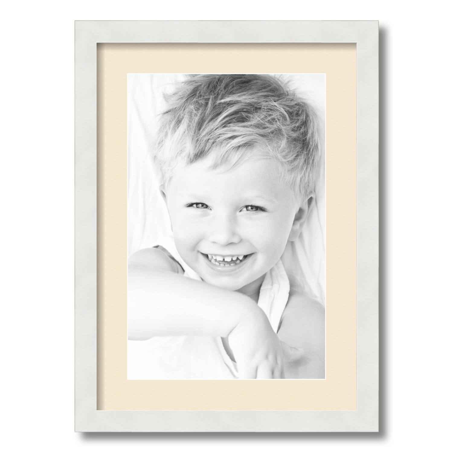 ArtToFrames Matted 15x21 White Picture Frame with 2" Mat, 11x17 Opening 3966