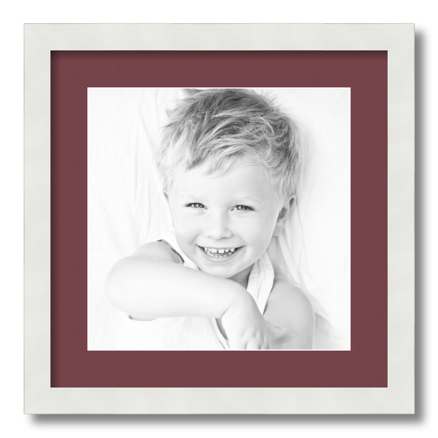 ArtToFrames Matted 16x16 White Picture Frame with 2" Mat, 12x12 Opening 3966 - Picture 338 of 489
