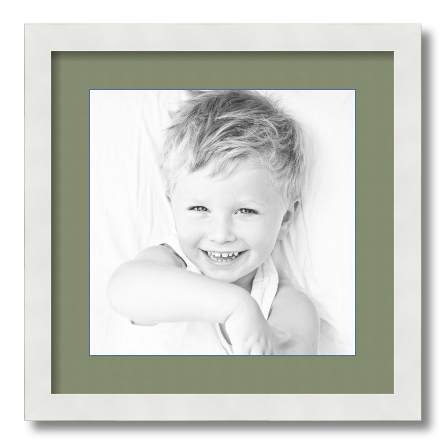 ArtToFrames Matted 16x16 White Picture Frame with 2" Mat, 12x12 Opening 3966 - Picture 186 of 489