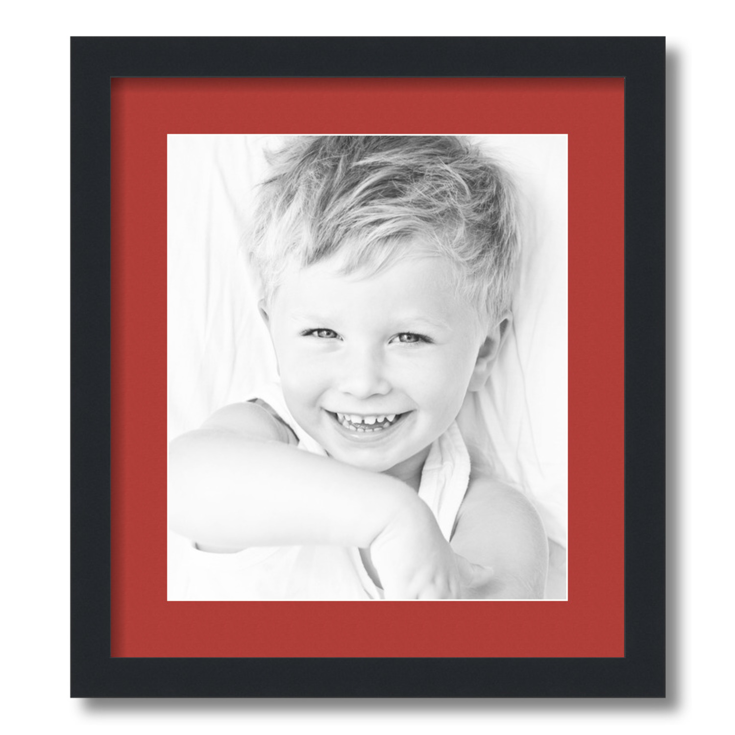 ArtToFrames Matted 16x18 Black Picture Frame with 2" Mat, 12x14 Opening 3926