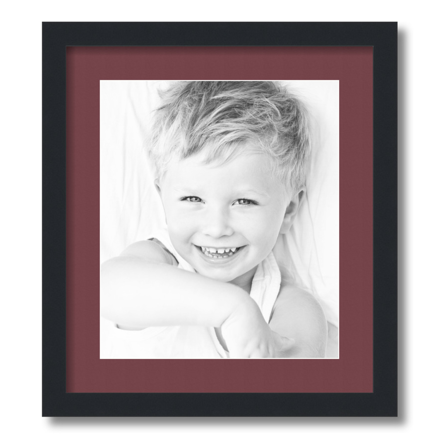 ArtToFrames Matted 16x18 Black Picture Frame with 2" Mat, 12x14 Opening 3926