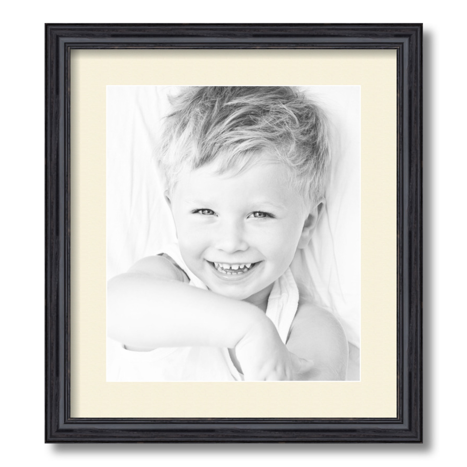 ArtToFrames Matted 16x18 Black Picture Frame with 2" Mat, 12x14 Opening 4083