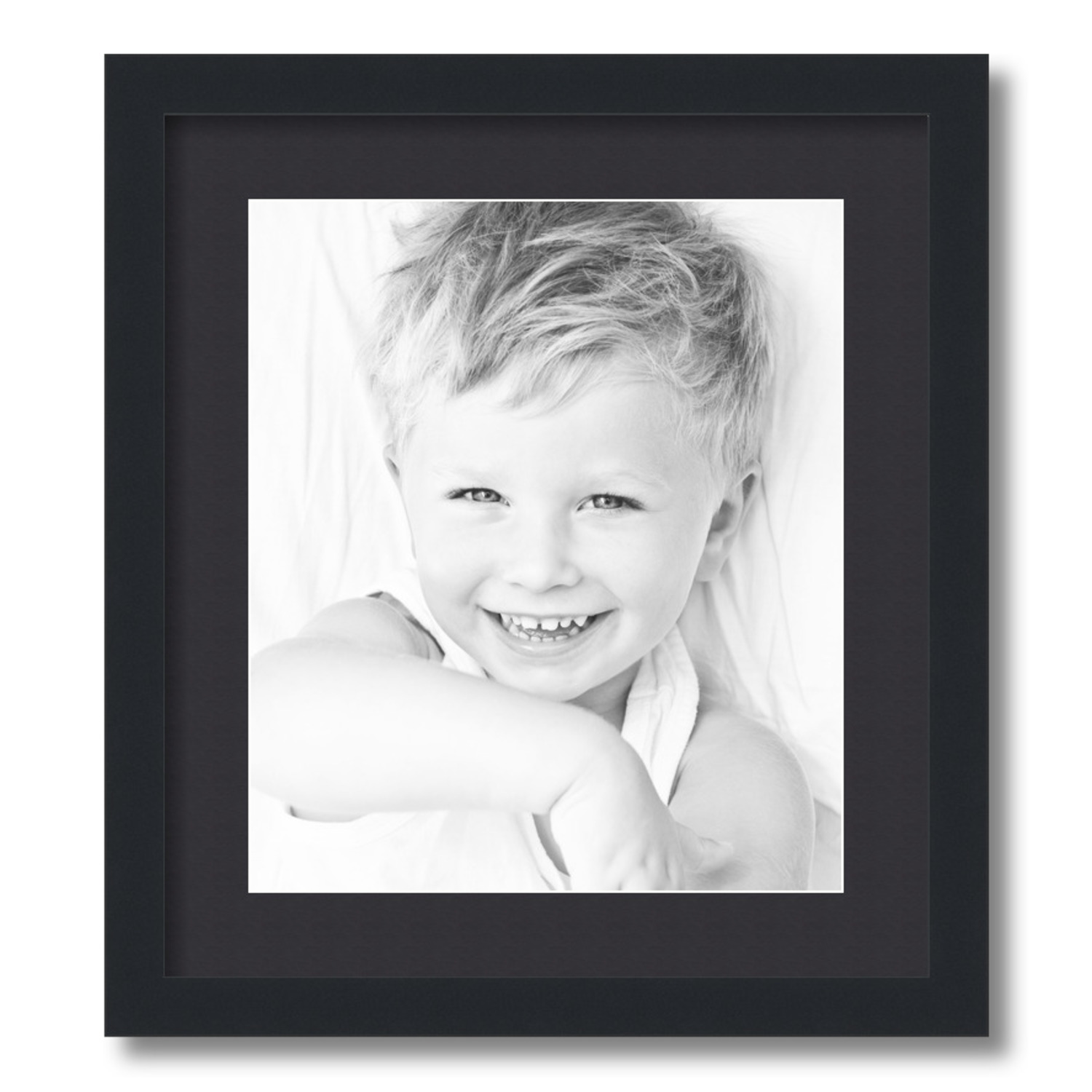 ArtToFrames Matted 16x18 Black Picture Frame with 2" Mat, 12x14 Opening 3926