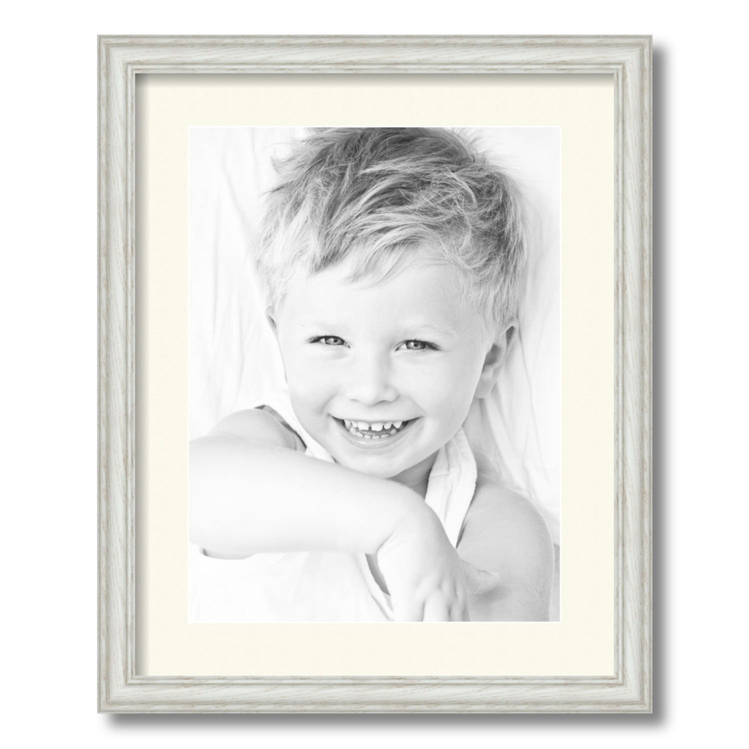 ArtToFrames Matted 16x20 White Picture Frame with 2" Mat, 12x16 Opening 4098