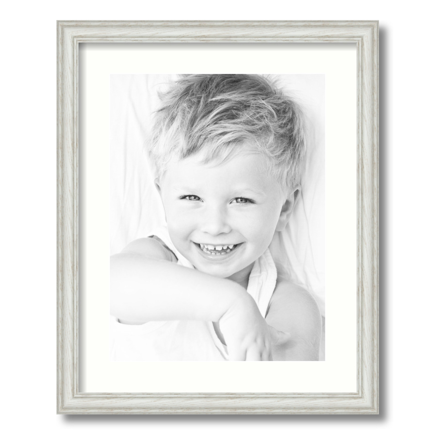 ArtToFrames Matted 16x20 White Picture Frame with 2" Mat, 12x16 Opening 4098