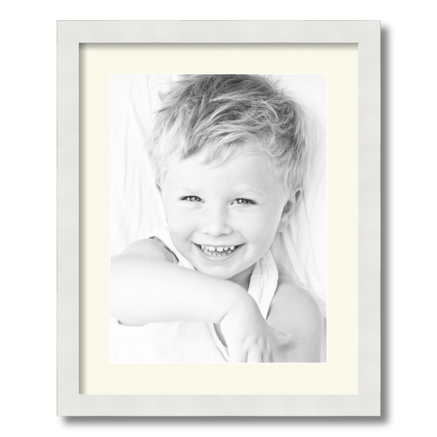 ArtToFrames Matted 16x20 White Picture Frame with 2" Mat, 12x16 Opening 3966