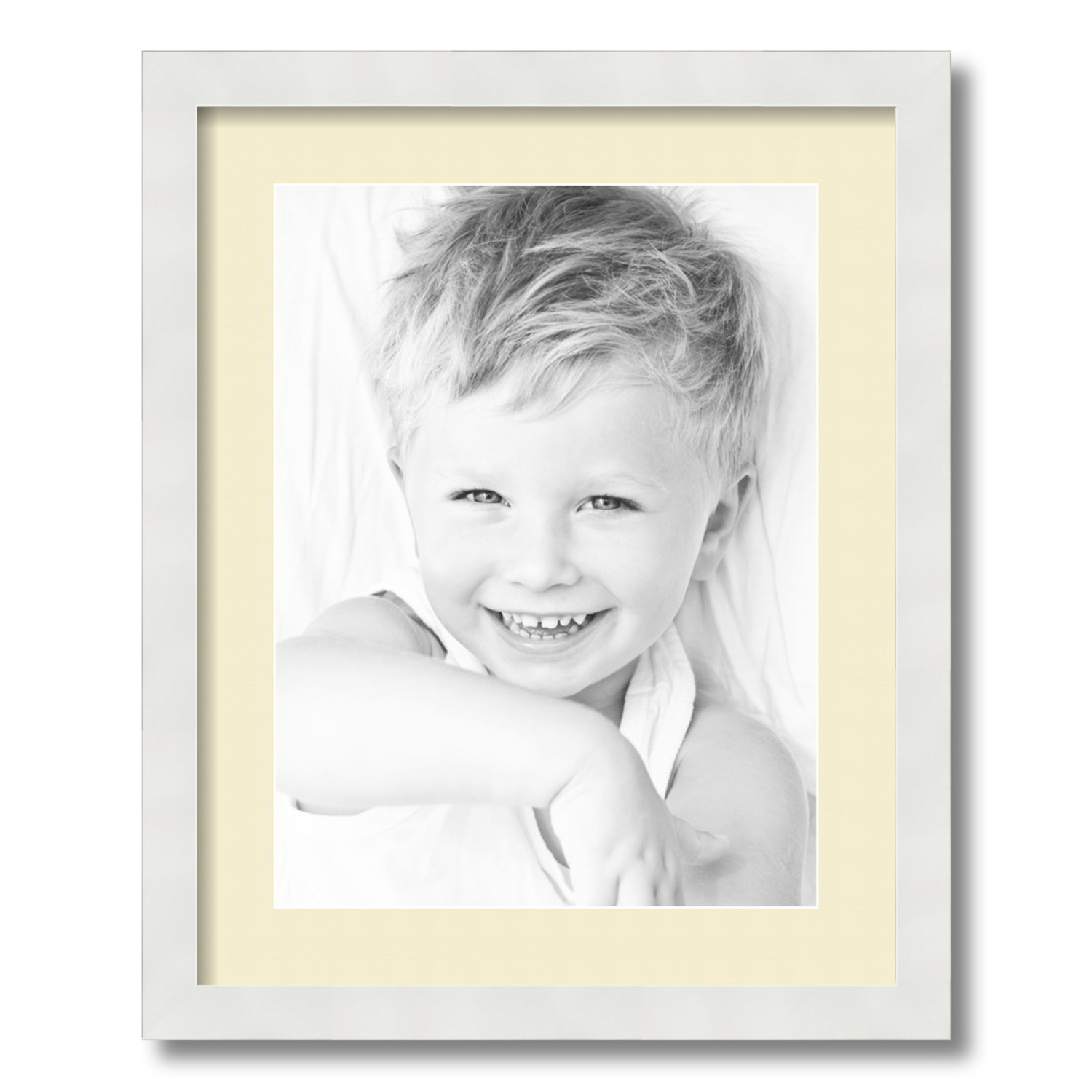 ArtToFrames Matted 16x20 White Picture Frame with 2" Mat, 12x16 Opening 3966