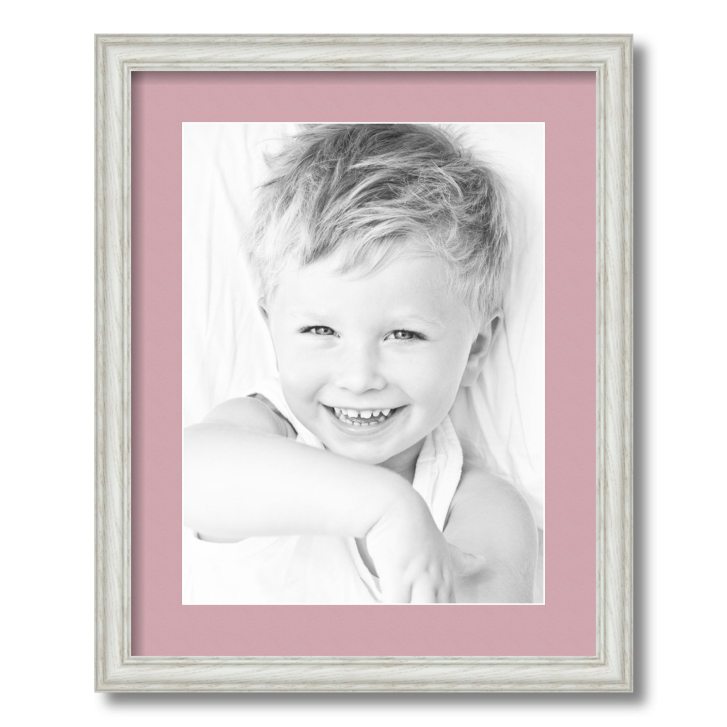 ArtToFrames Matted 16x20 White Picture Frame with 2" Mat, 12x16 Opening 4098