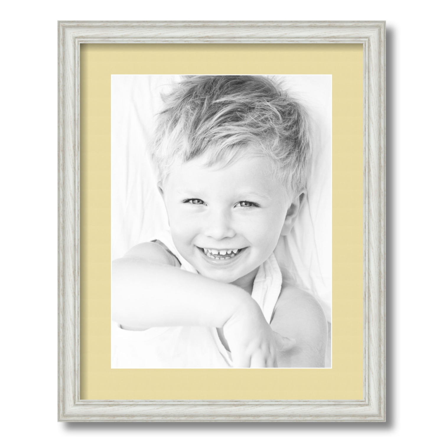 ArtToFrames Matted 16x20 White Picture Frame with 2" Mat, 12x16 Opening 4098