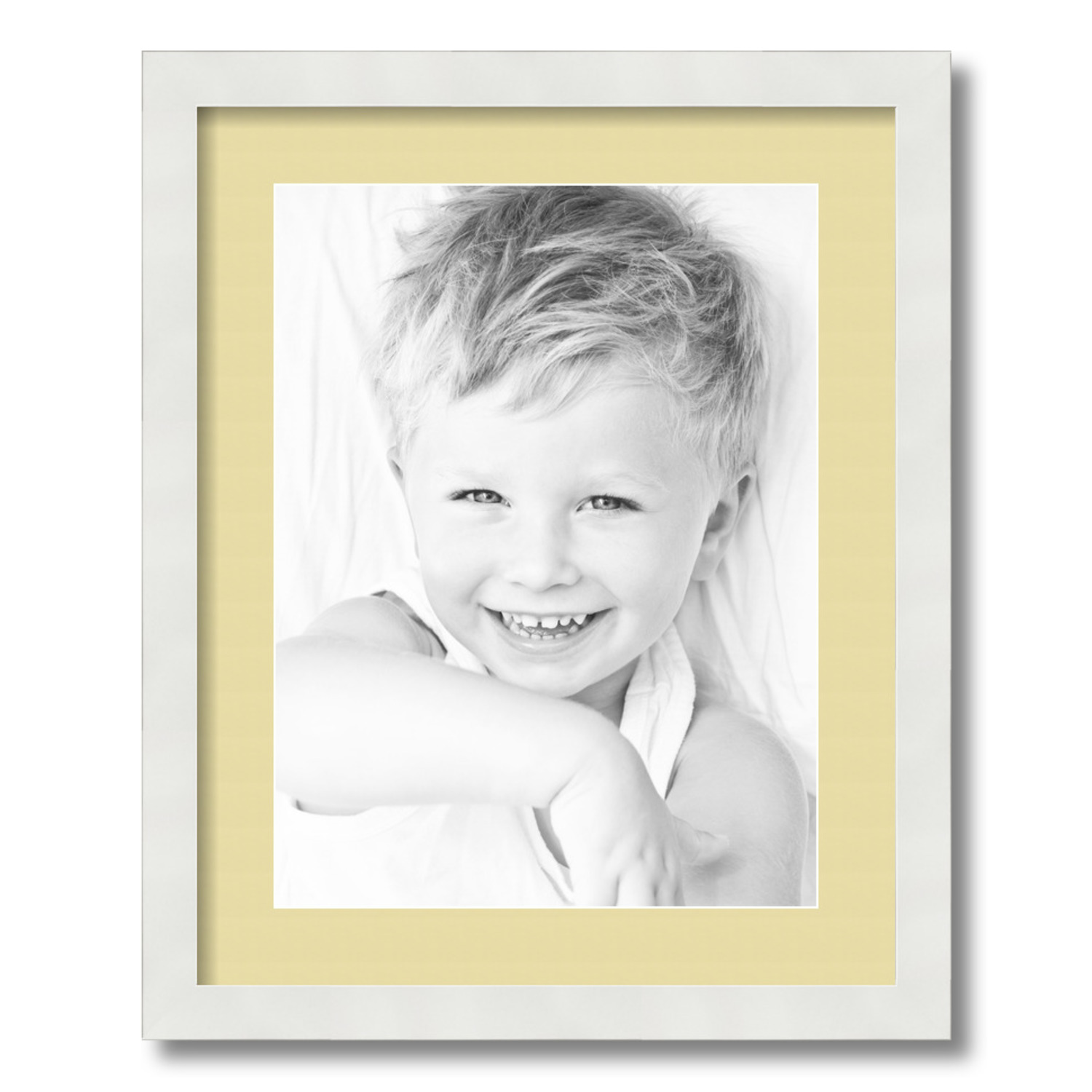 ArtToFrames Matted 16x20 White Picture Frame with 2" Mat, 12x16 Opening 3966