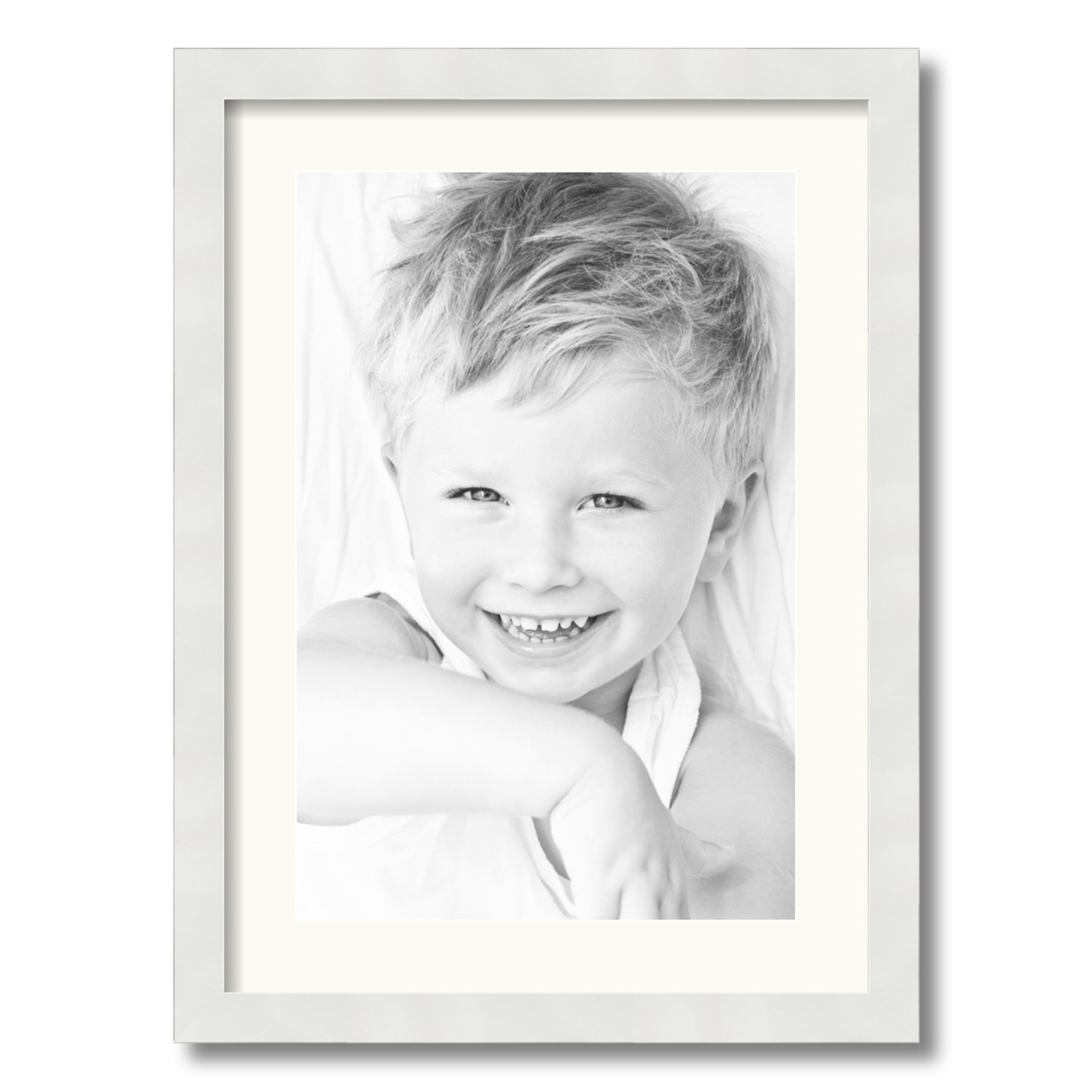 ArtToFrames Matted 16x22 White Picture Frame with 2" Mat, 12x18 Opening 3966