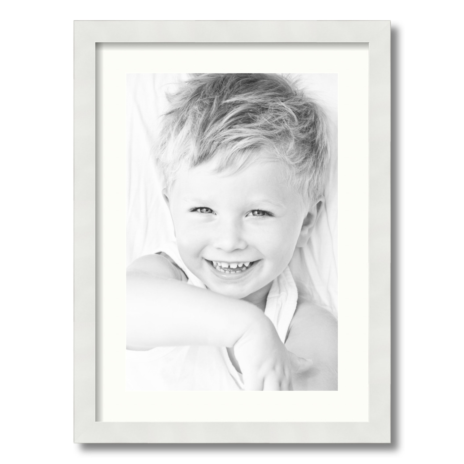 ArtToFrames Matted 16x22 White Picture Frame with 2" Mat, 12x18 Opening 3966