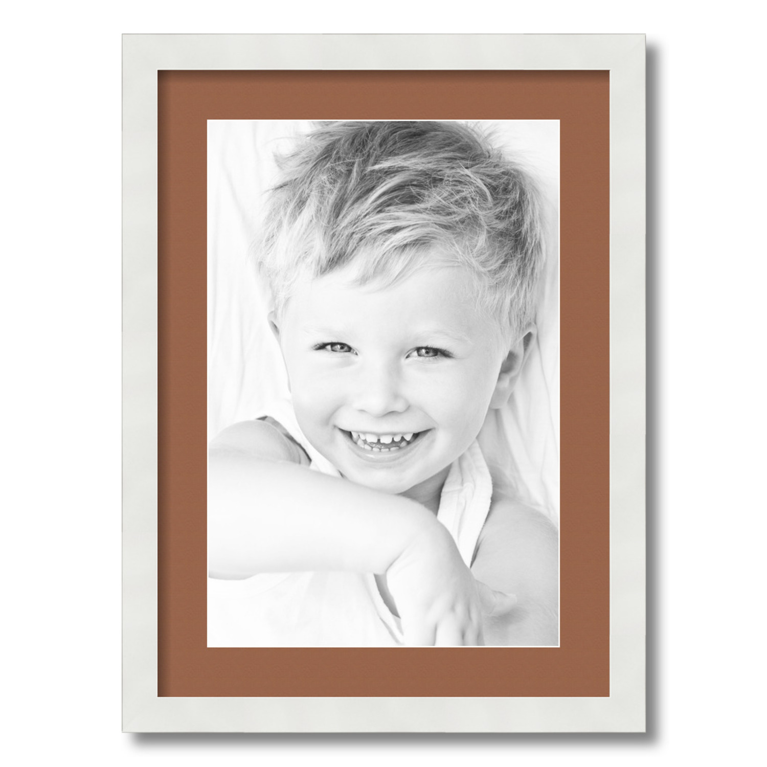 ArtToFrames Matted 16x22 White Picture Frame with 2" Mat, 12x18 Opening 3966