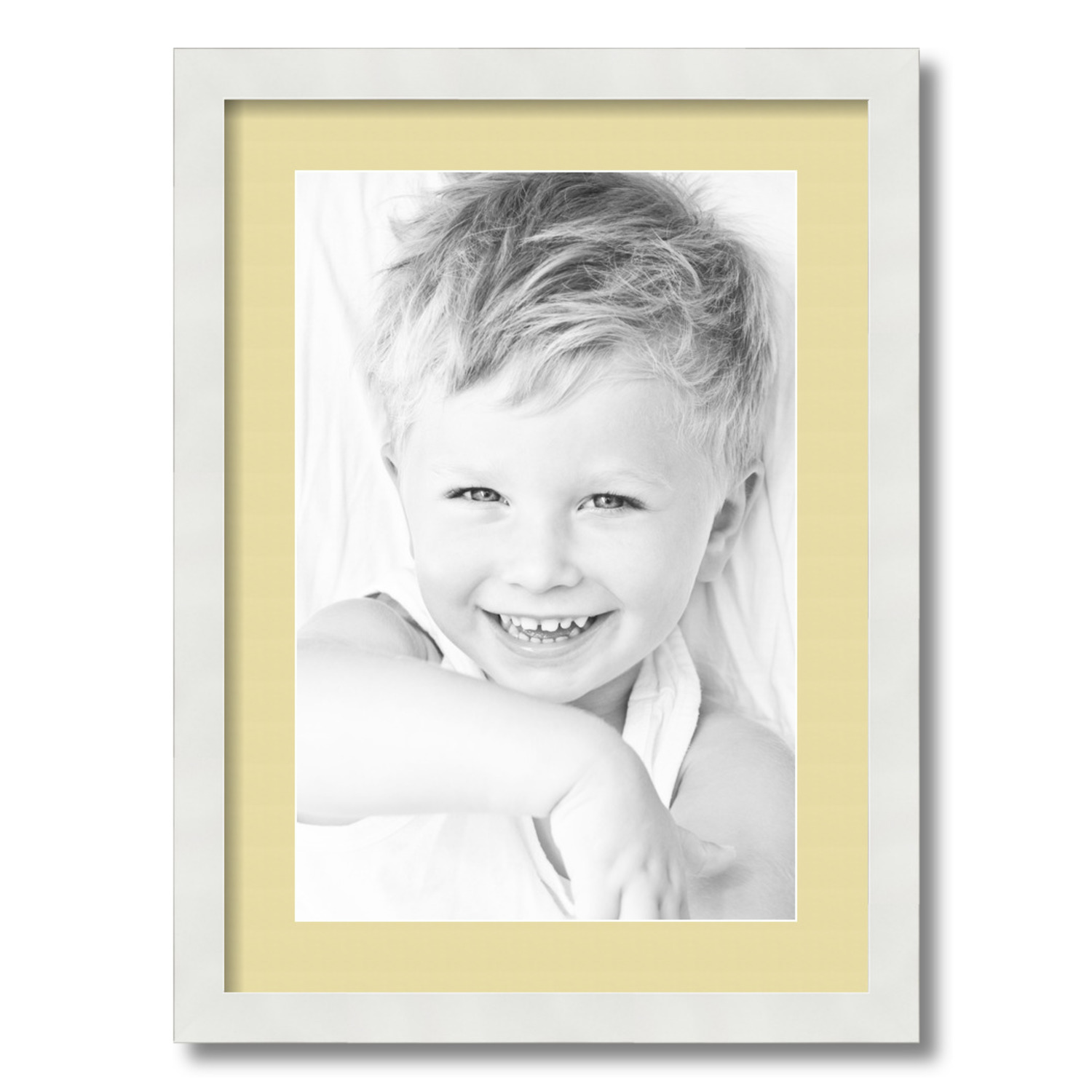 ArtToFrames Matted 16x22 White Picture Frame with 2" Mat, 12x18 Opening 3966