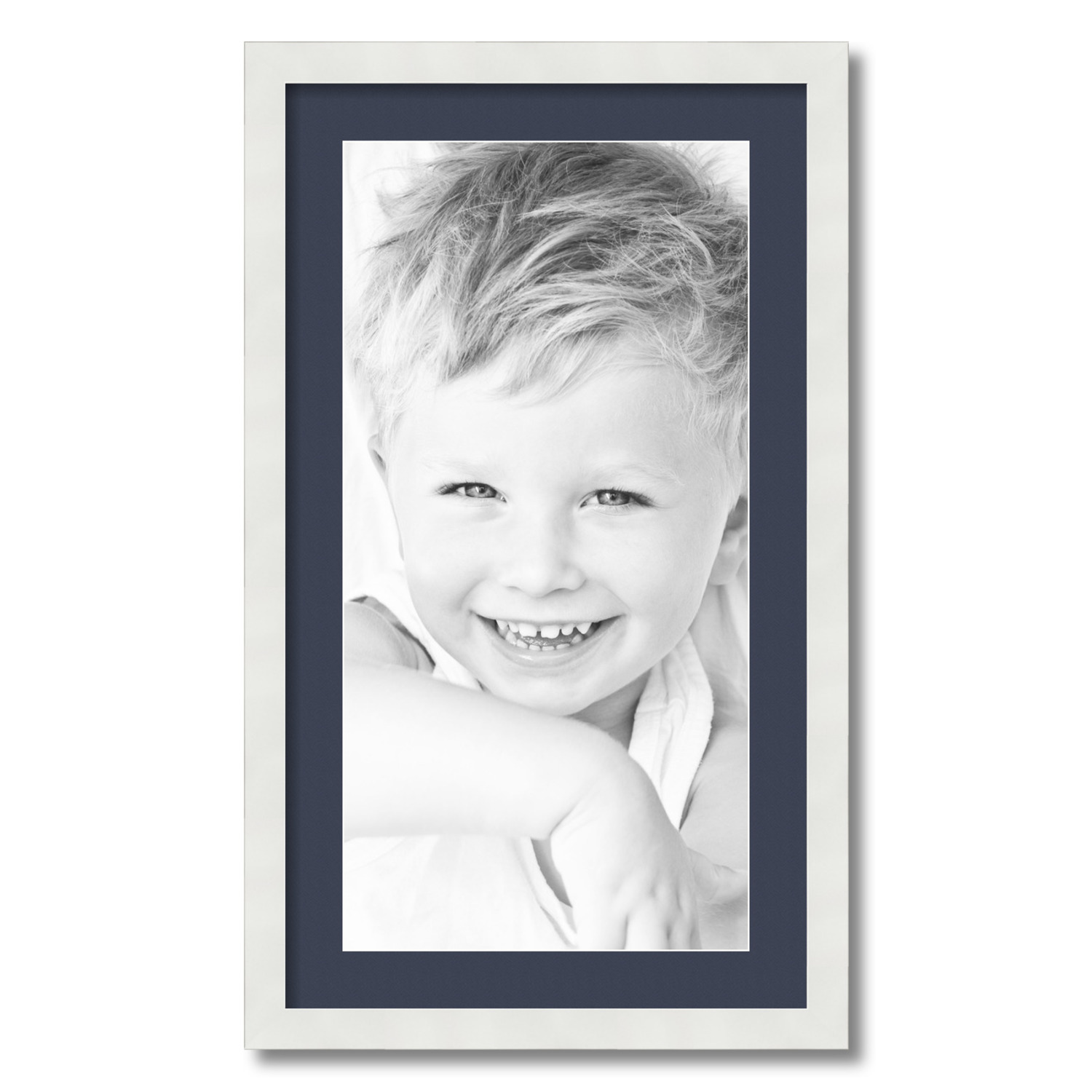 ArtToFrames Matted 16x28 White Picture Frame with 2" Mat, 12x24 Opening 3966