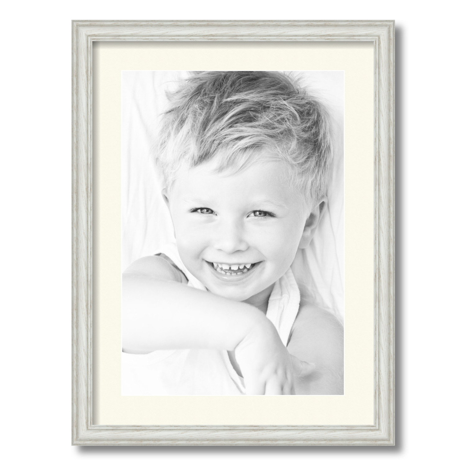 ArtToFrames Matted 17x23 White Picture Frame with 2" Mat, 13x19 Opening 4098