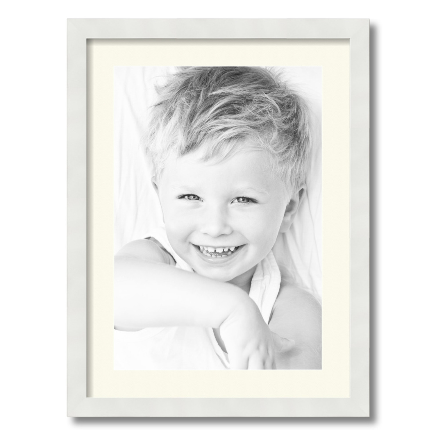 ArtToFrames Matted 17x23 White Picture Frame with 2" Mat, 13x19 Opening 3966