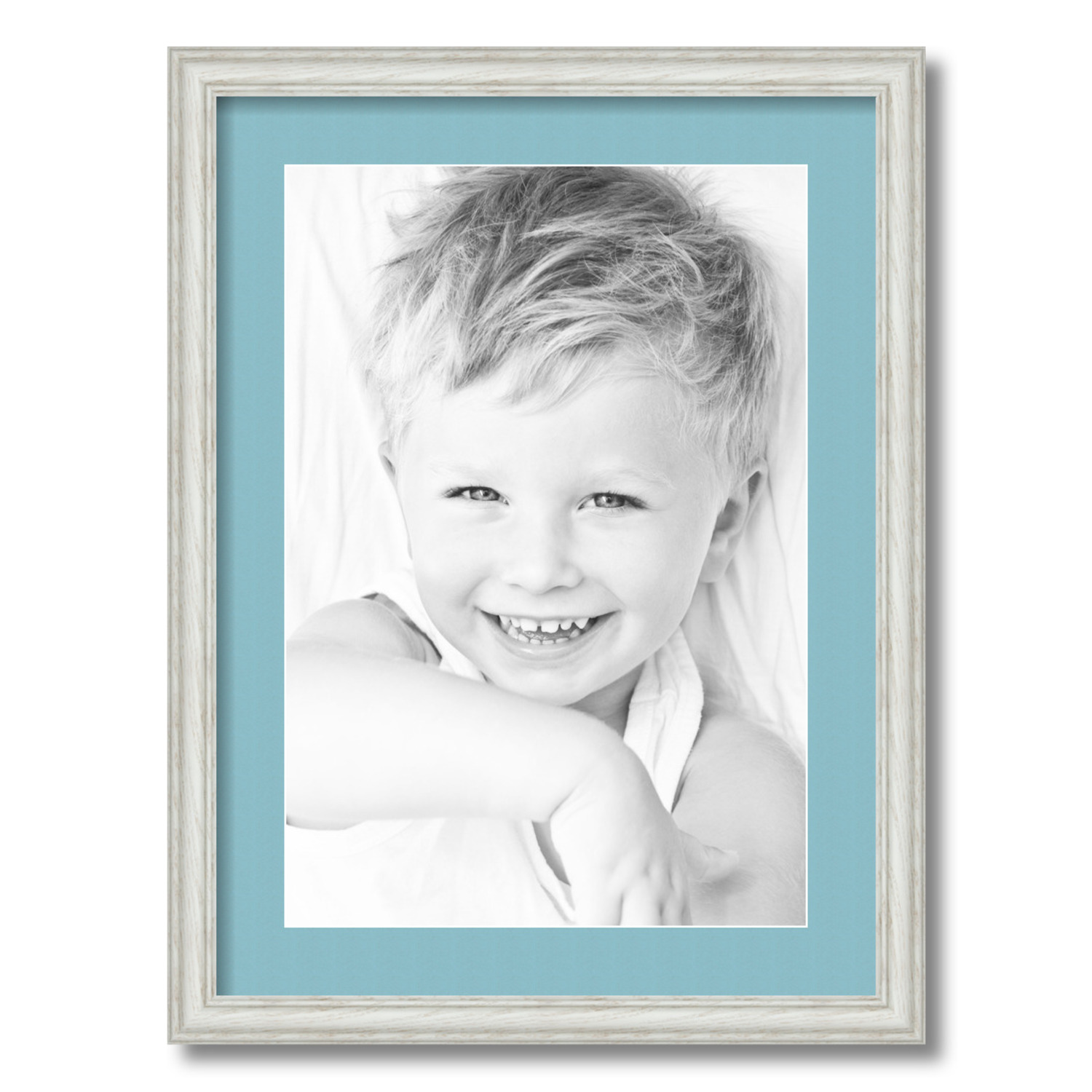 ArtToFrames Matted 17x23 White Picture Frame with 2" Mat, 13x19 Opening 4098