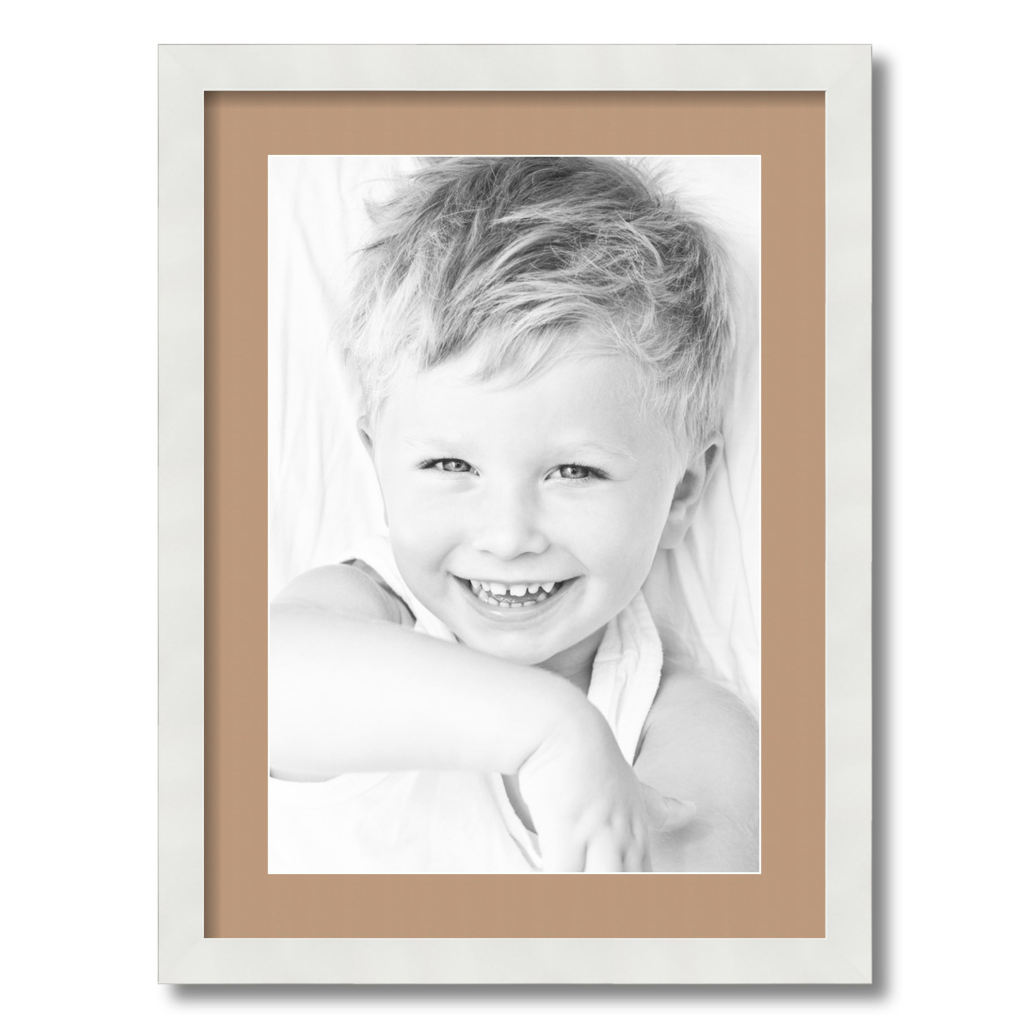 ArtToFrames Matted 17x23 White Picture Frame with 2" Mat, 13x19 Opening 3966