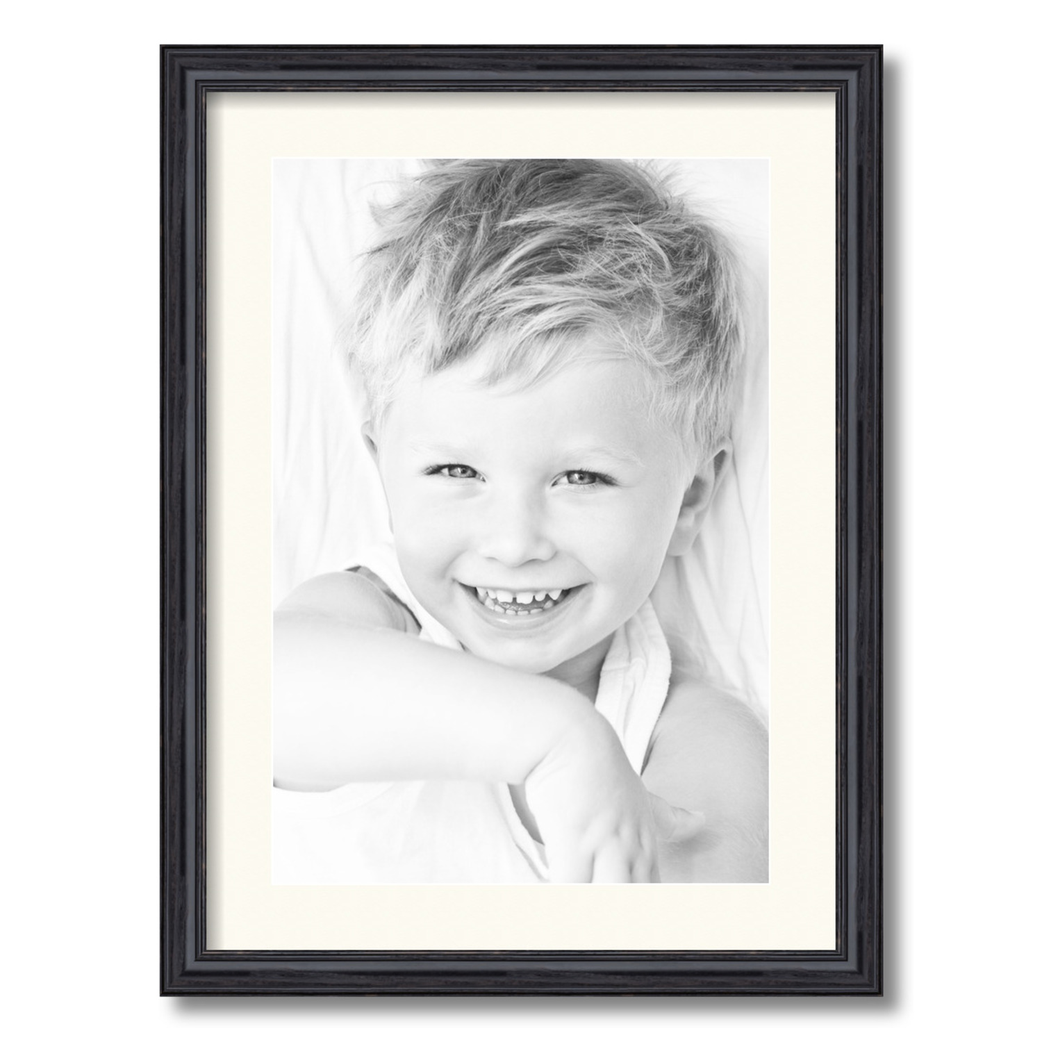 ArtToFrames Matted 17x23 Black Picture Frame with 2" Mat, 13x19 Opening 4083