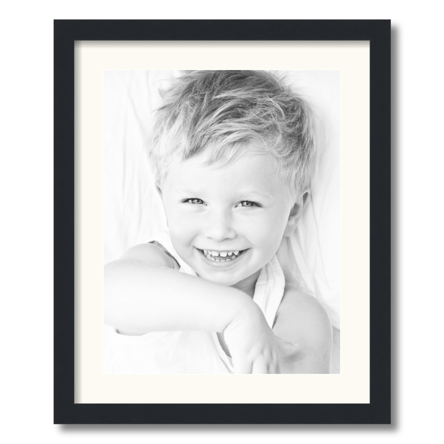 ArtToFrames Matted 18x22 Black Picture Frame with 2" Mat, 14x18 Opening 3926