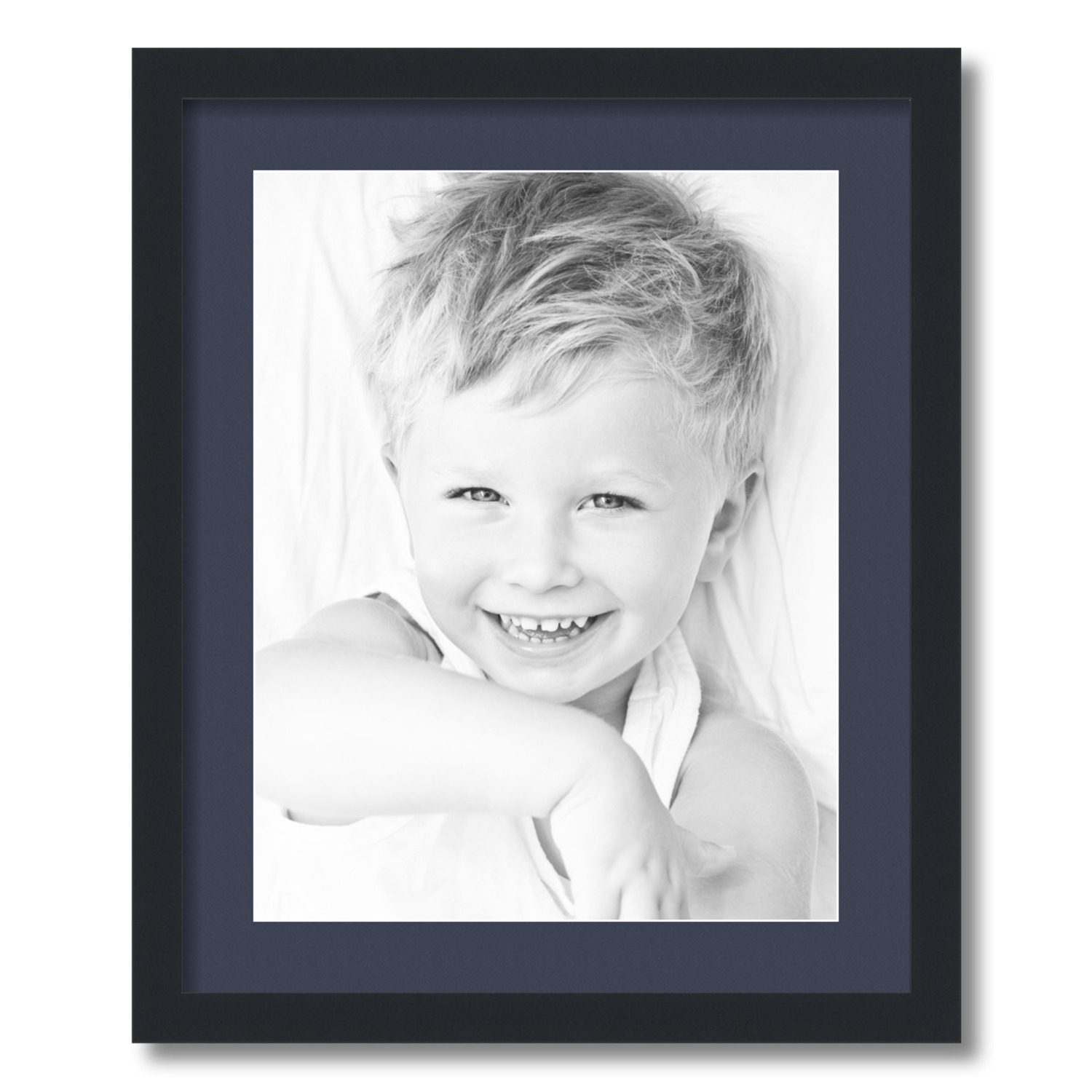 ArtToFrames Matted 18x22 Black Picture Frame with 2" Mat, 14x18 Opening 3926