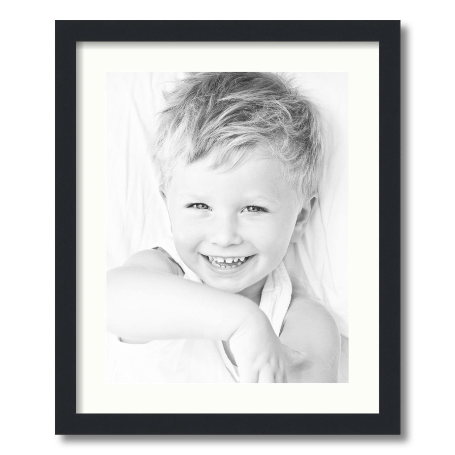 ArtToFrames Matted 18x22 Black Picture Frame with 2" Mat, 14x18 Opening 3926