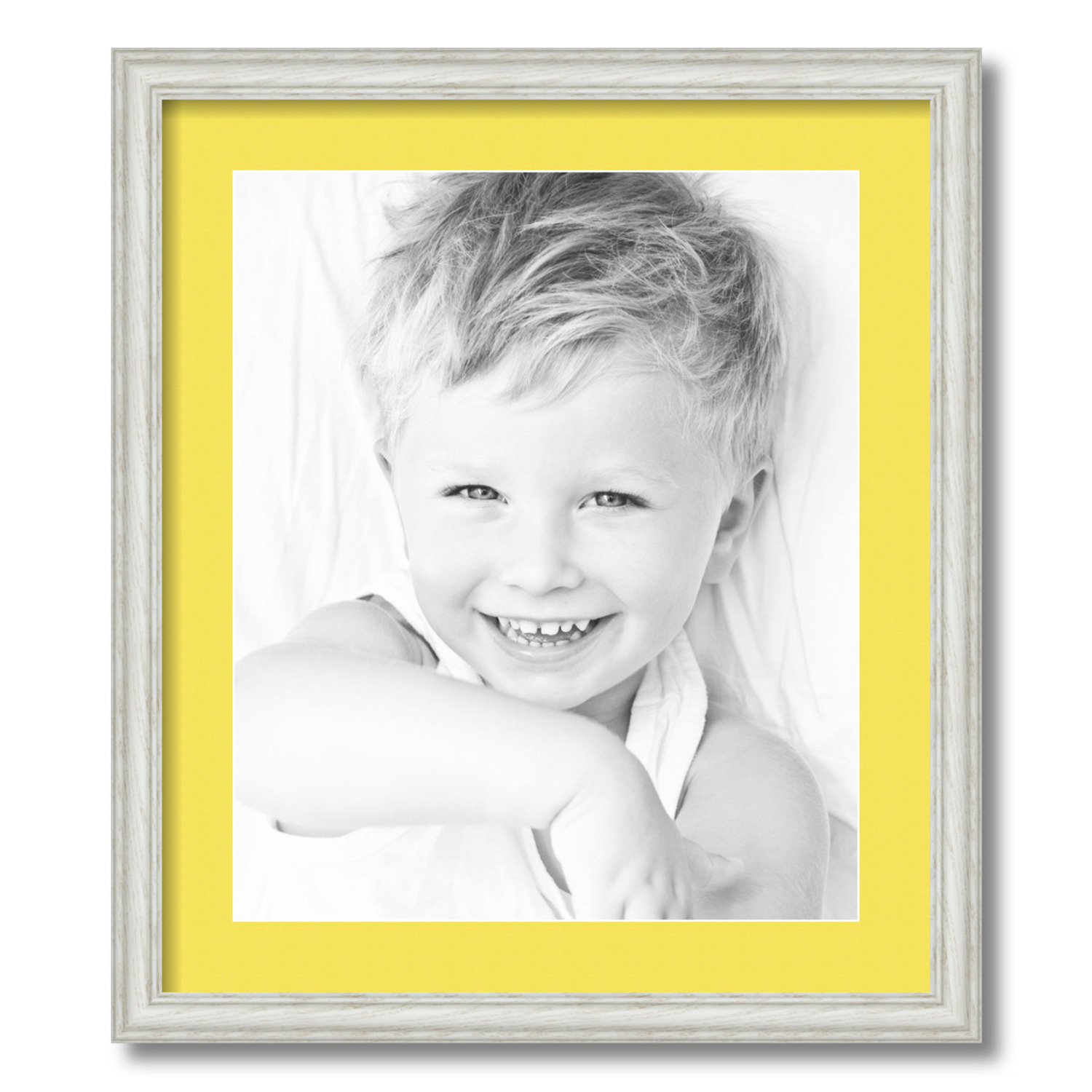 ArtToFrames Matted 19x22 White Picture Frame with 2" Mat, 15x18 Opening 4098