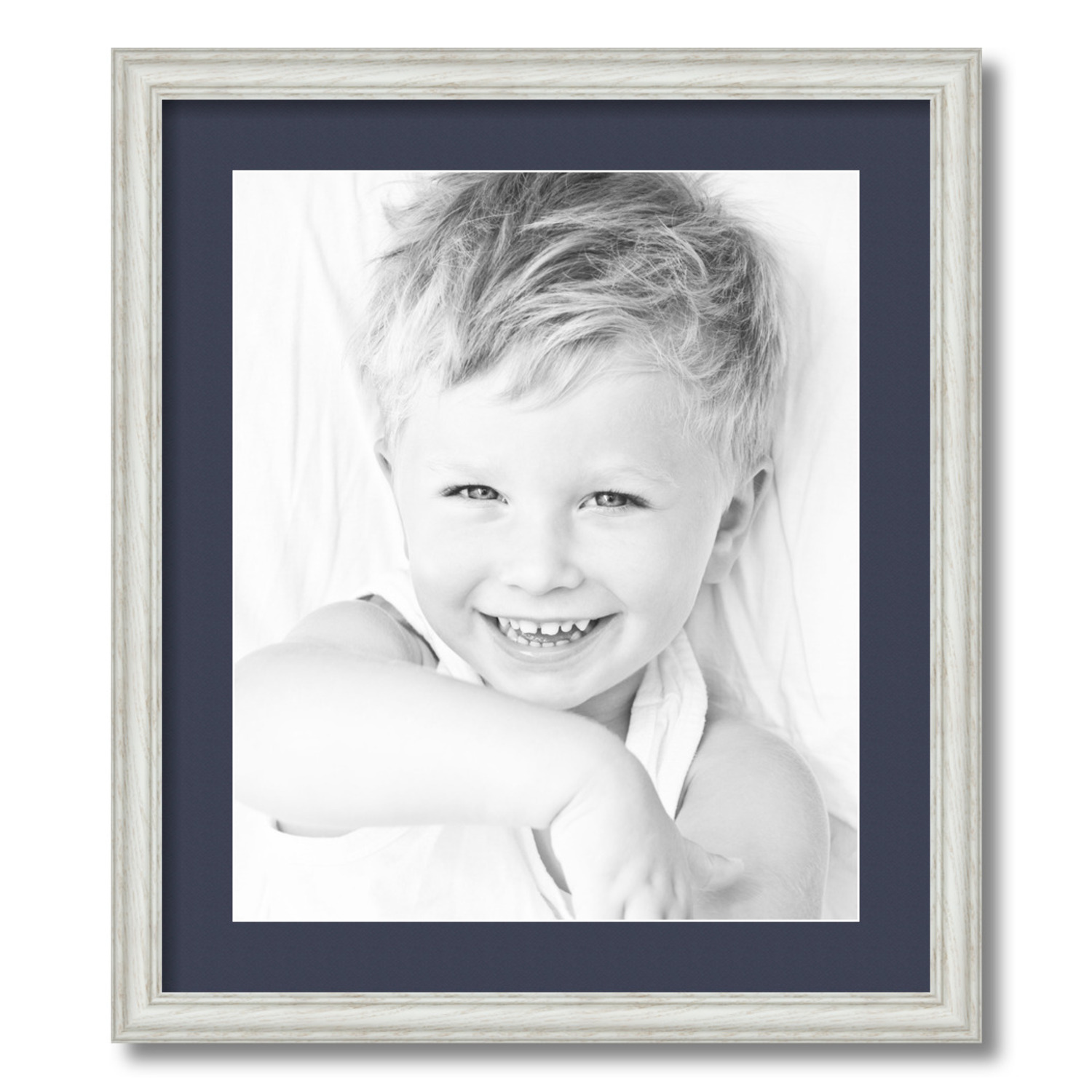 ArtToFrames Matted 19x22 White Picture Frame with 2" Mat, 15x18 Opening 4098