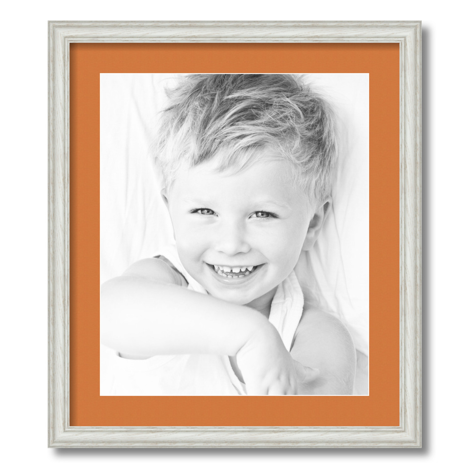 ArtToFrames Matted 19x22 White Picture Frame with 2" Mat, 15x18 Opening 4098