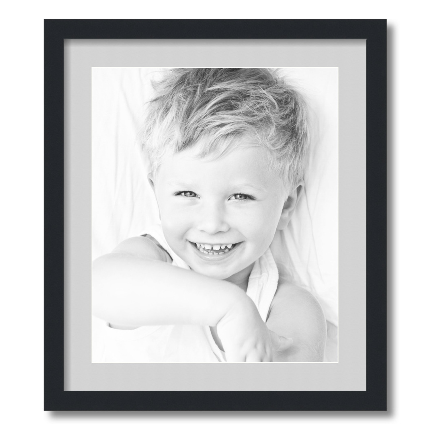 ArtToFrames Matted 19x22 Black Picture Frame with 2" Mat, 15x18 Opening 3926