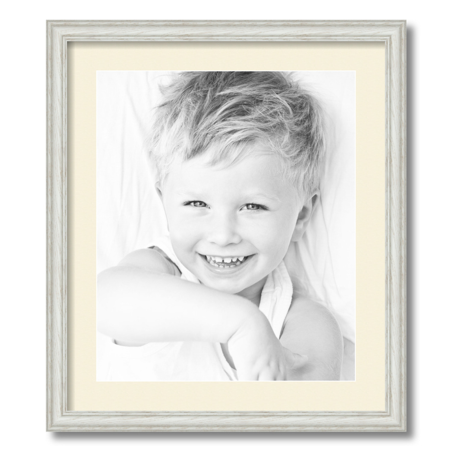 ArtToFrames Matted 19x22 White Picture Frame with 2" Mat, 15x18 Opening 4098