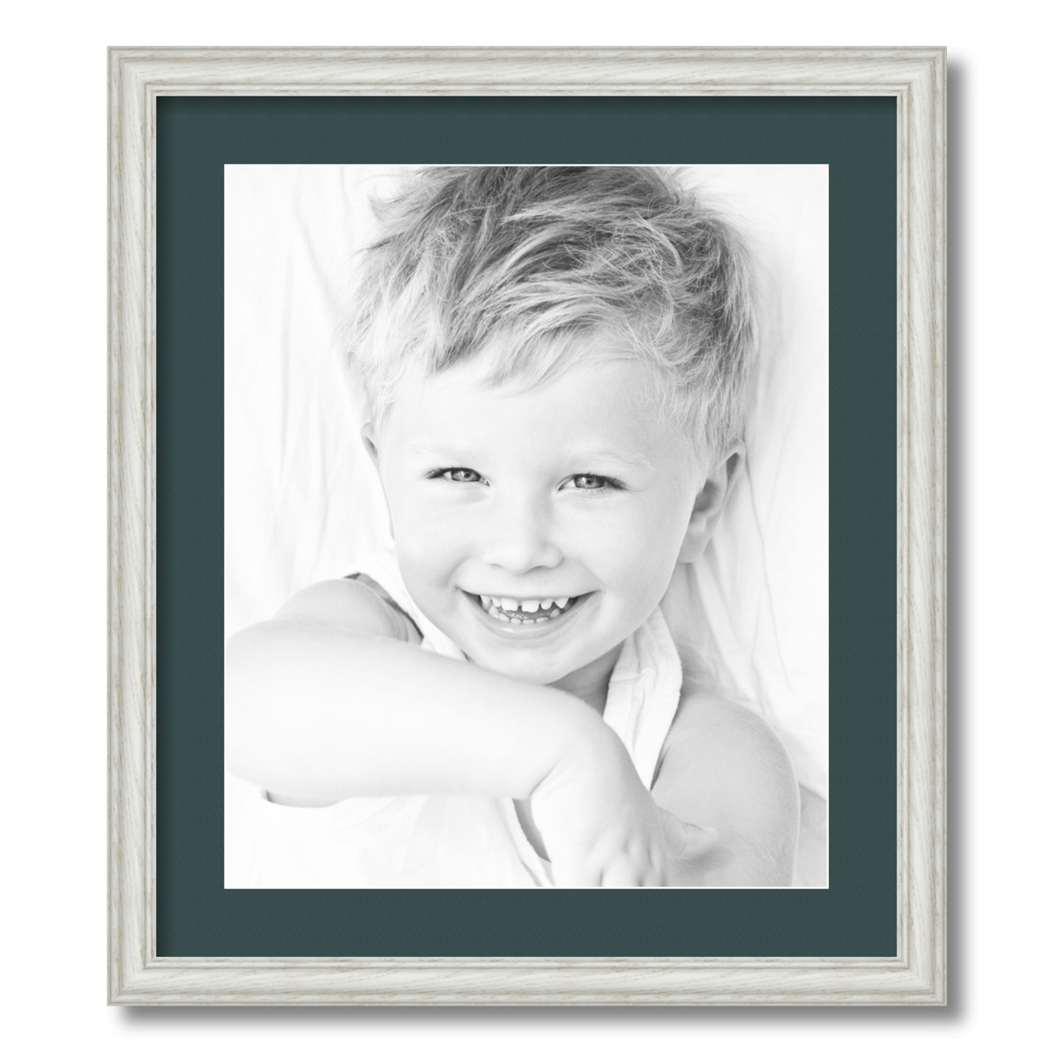 ArtToFrames Matted 19x22 White Picture Frame with 2" Mat, 15x18 Opening 4098