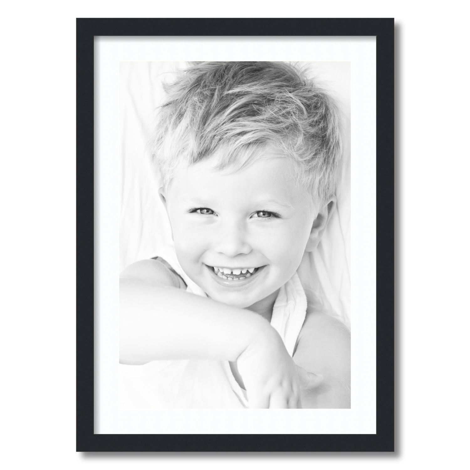 ArtToFrames Matted 20x28 Black Picture Frame with 2" Mat, 16x24 Opening 3926