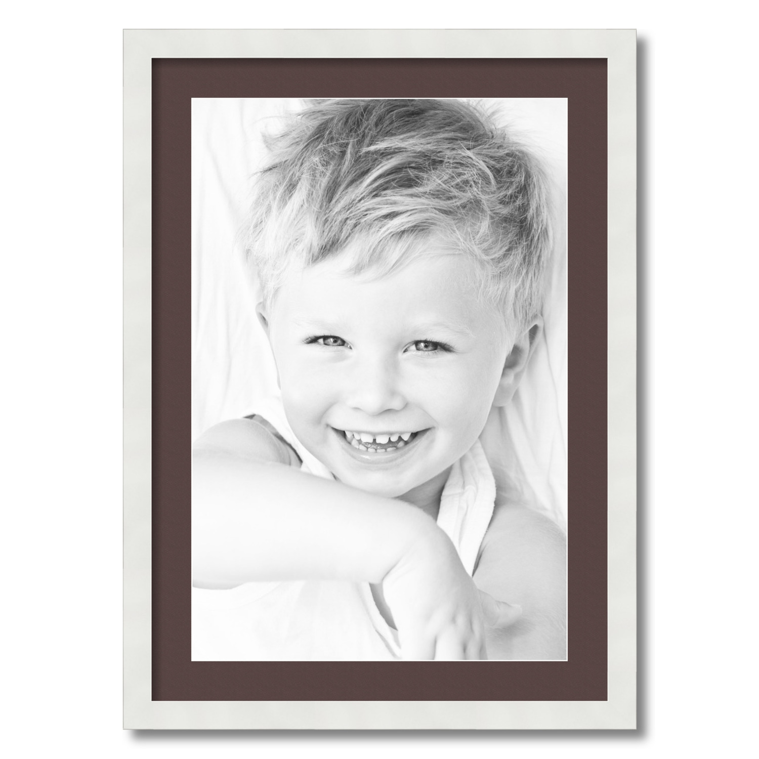 ArtToFrames Matted 20x28 White Picture Frame with 2" Mat, 16x24 Opening 3966