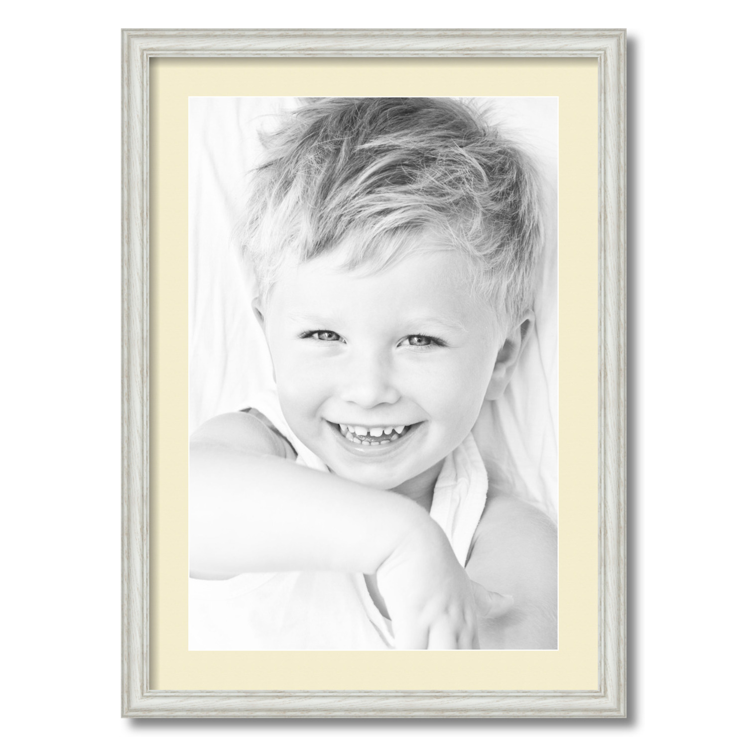 ArtToFrames Matted 20x28 White Picture Frame with 2" Mat, 16x24 Opening 4098