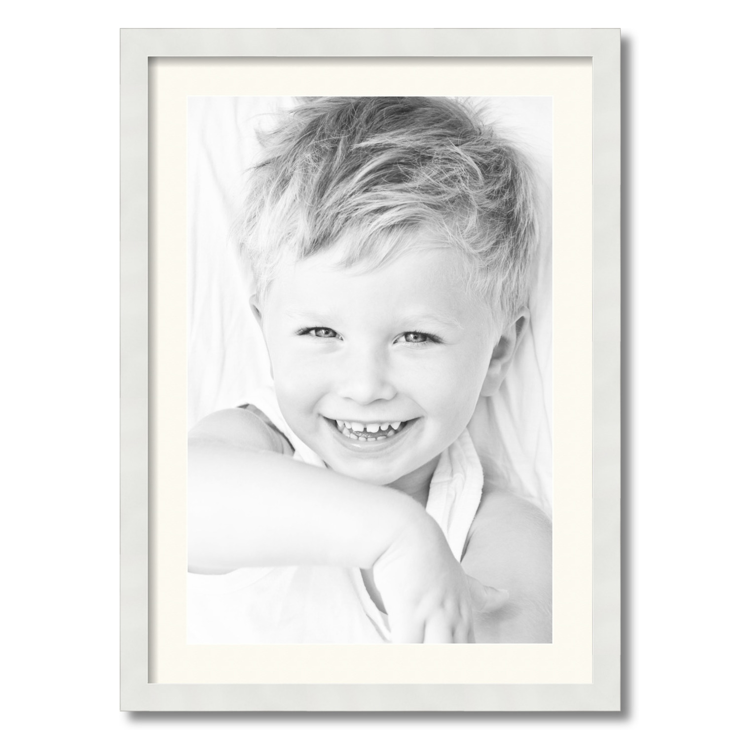 ArtToFrames Matted 20x28 White Picture Frame with 2" Mat, 16x24 Opening 3966