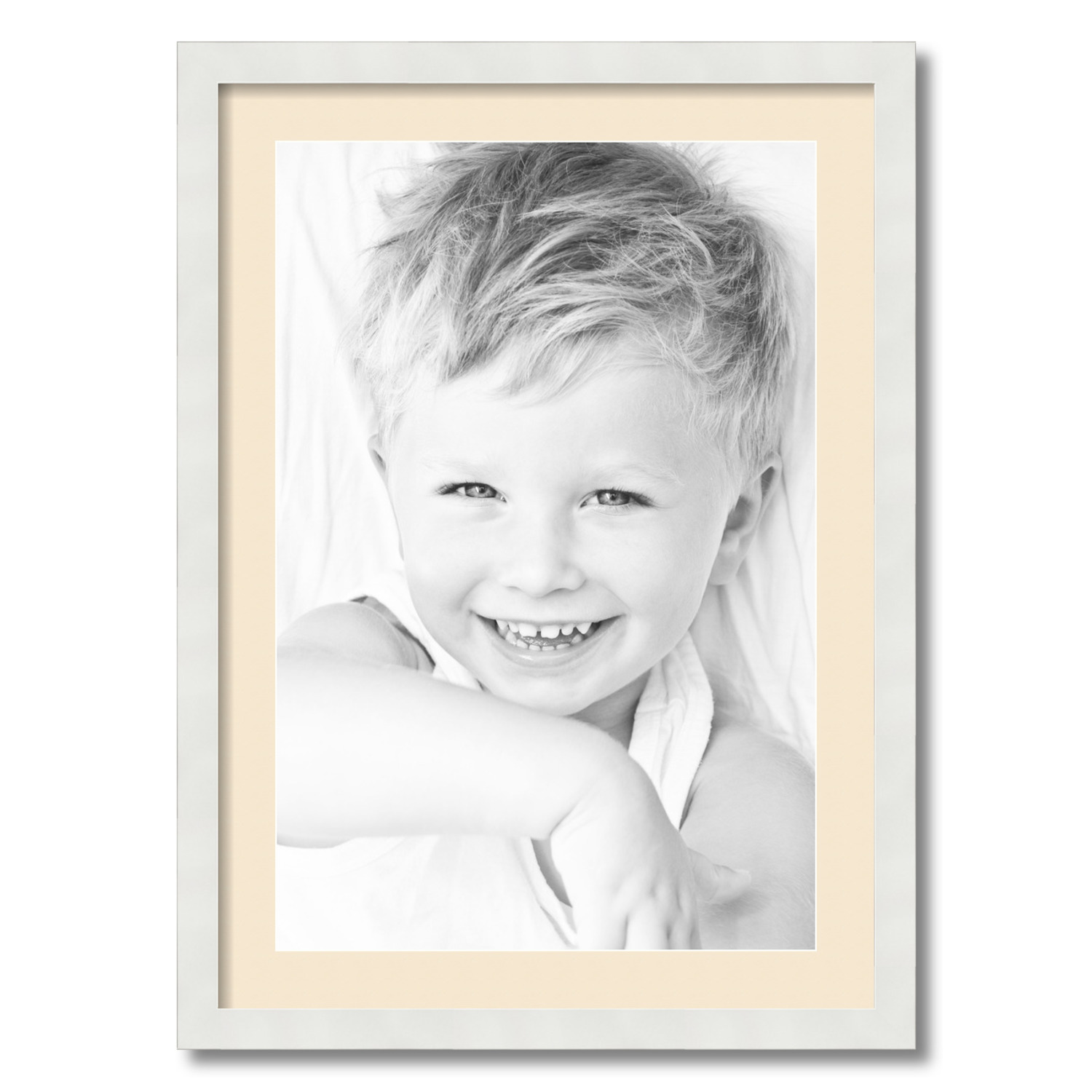 ArtToFrames Matted 20x28 White Picture Frame with 2" Mat, 16x24 Opening 3966