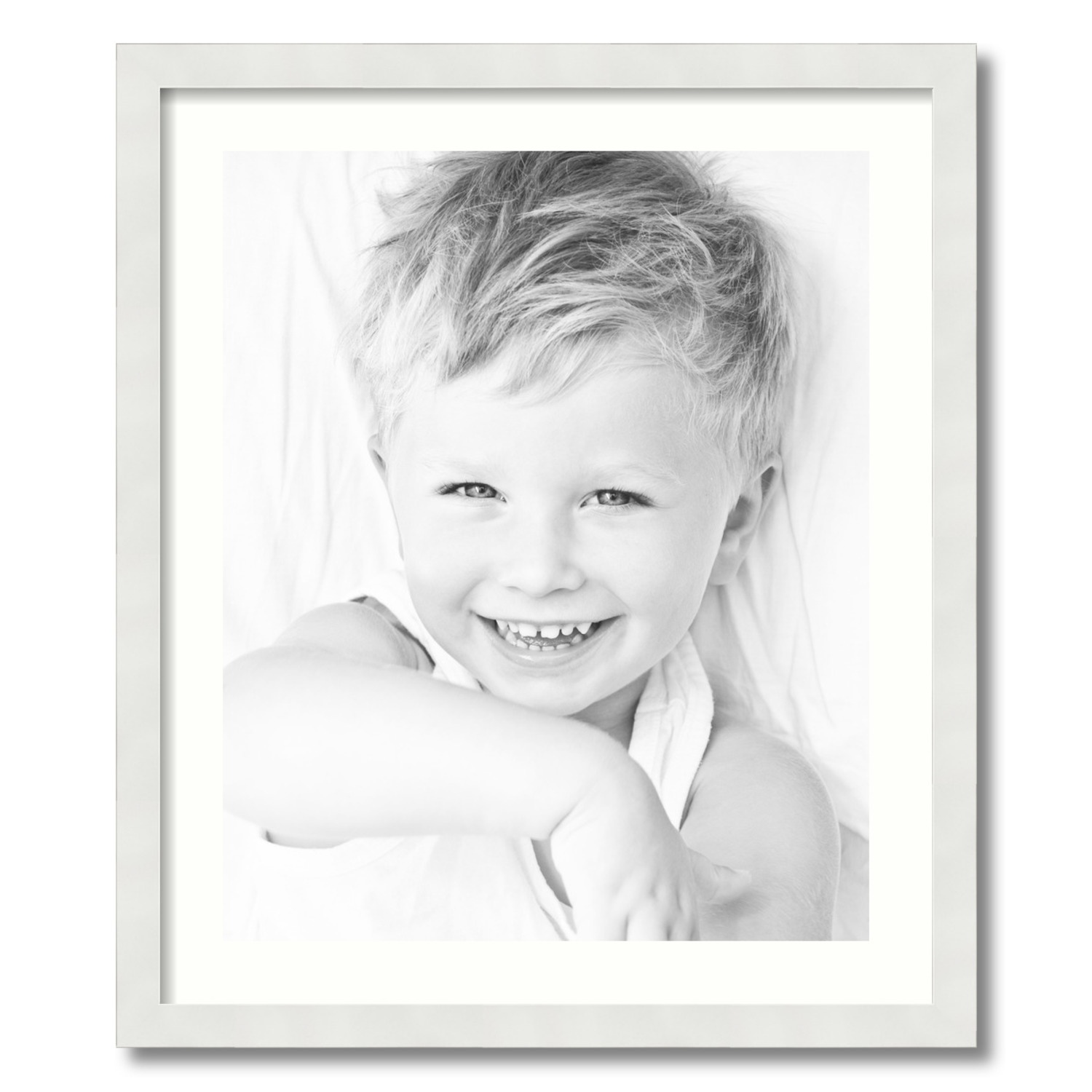 ArtToFrames Matted 22x26 White Picture Frame with 2" Mat, 18x22 Opening 3966