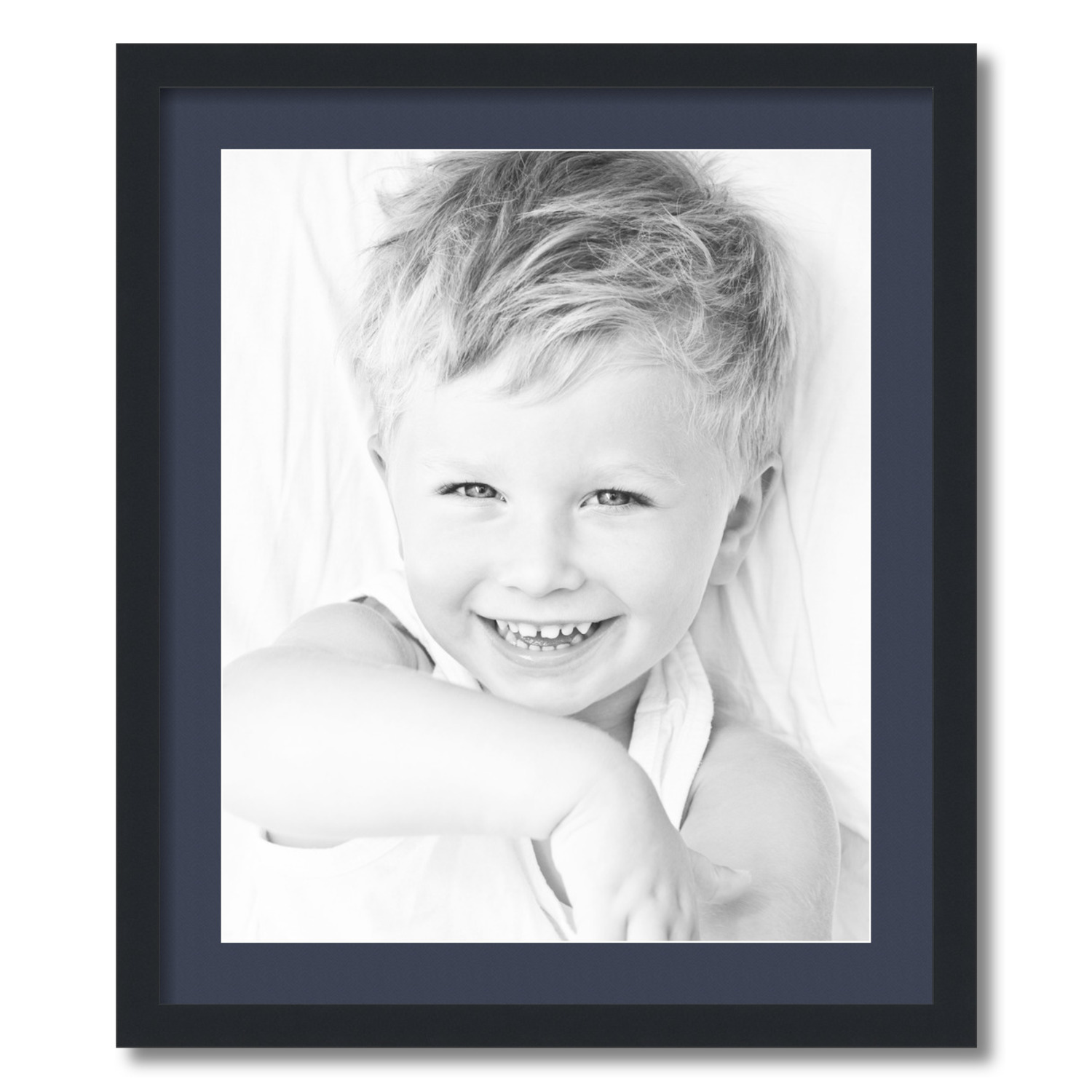 ArtToFrames Matted 22x26 Black Picture Frame with 2" Mat, 18x22 Opening 3926