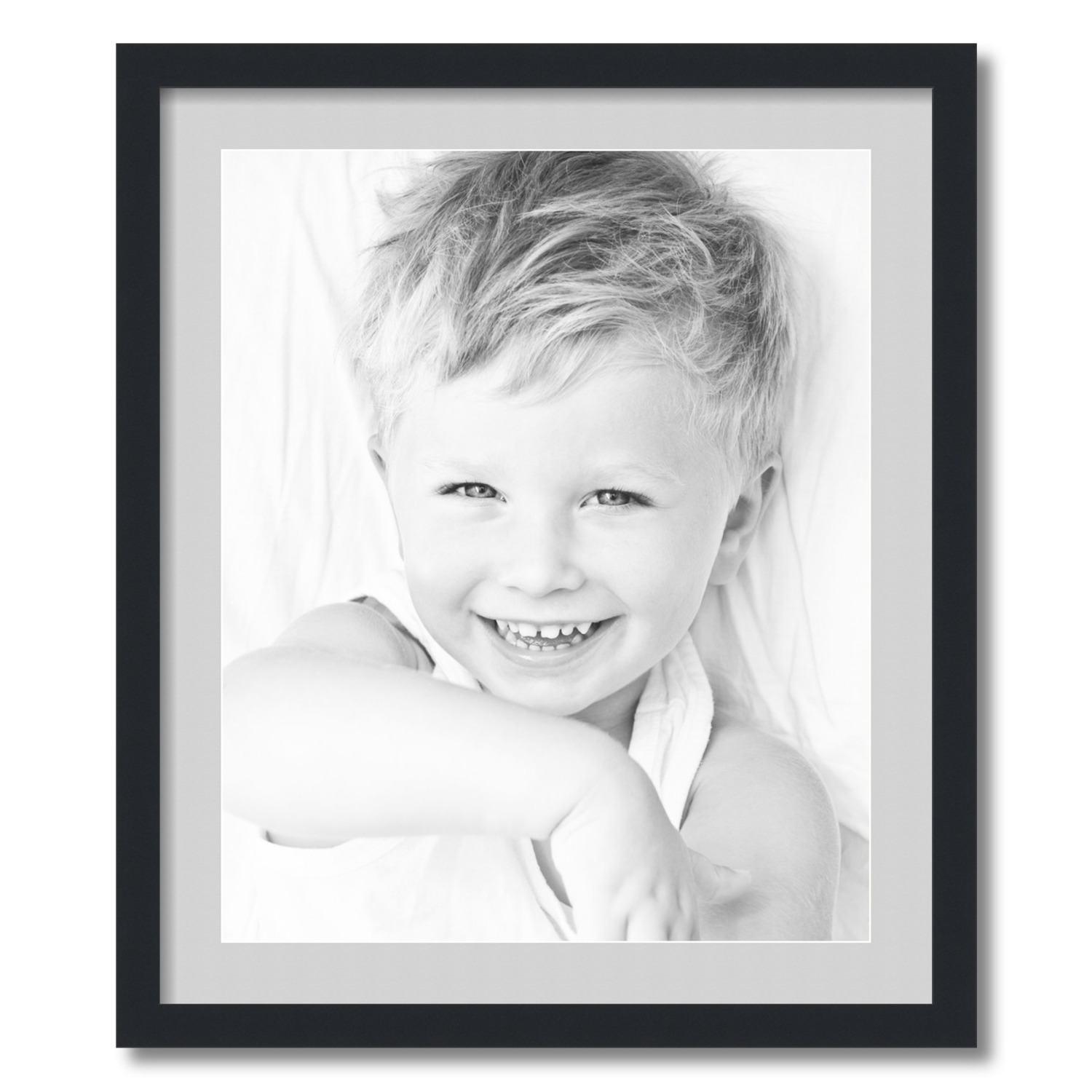 ArtToFrames Matted 22x26 Black Picture Frame with 2" Mat, 18x22 Opening 3926