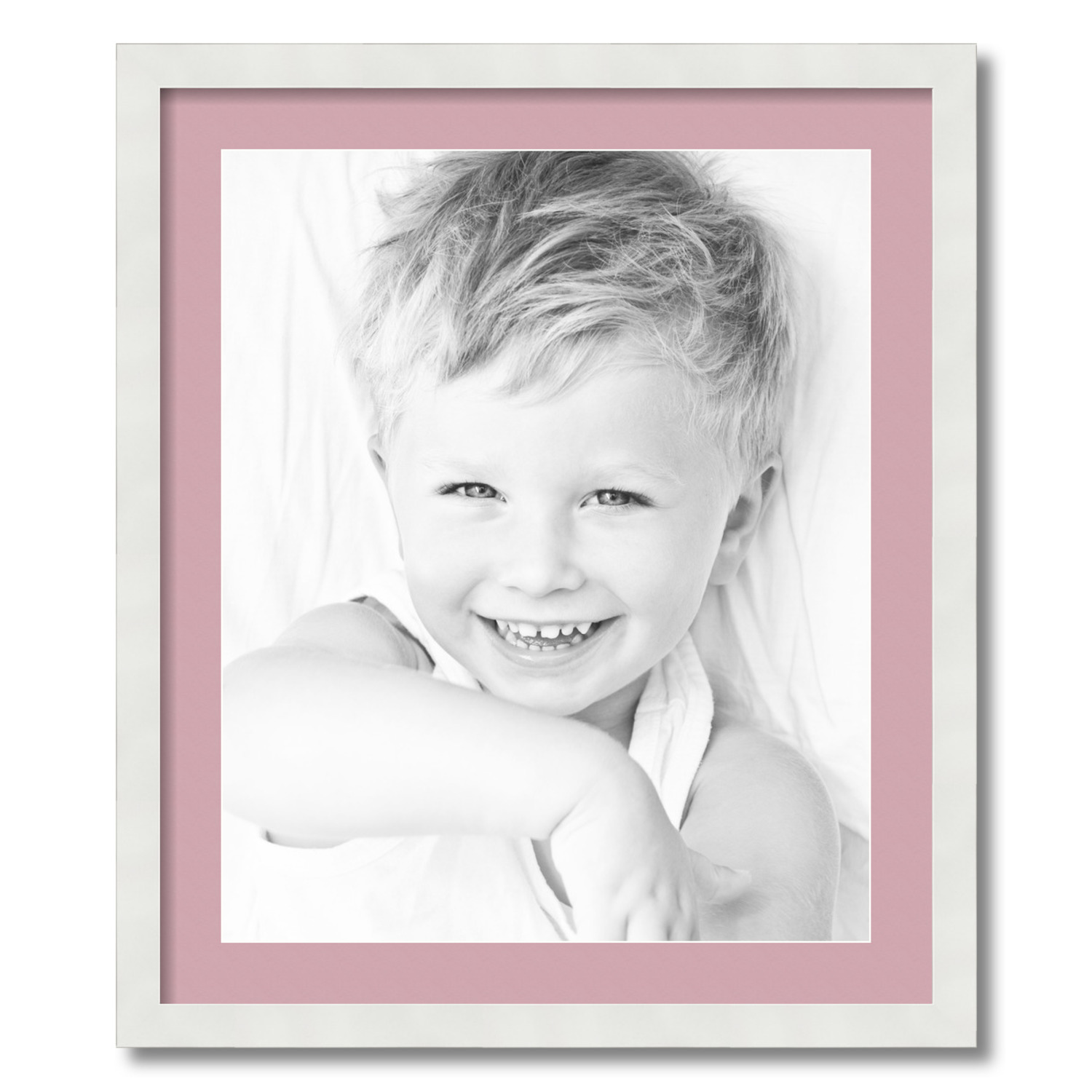 ArtToFrames Matted 22x26 White Picture Frame with 2" Mat, 18x22 Opening 3966